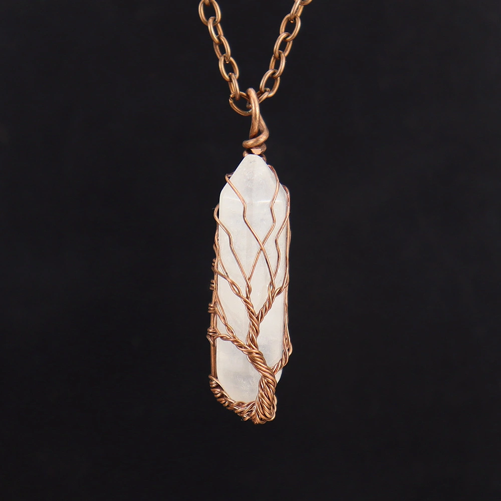 Simple And Casual Retro Hand-Wrapped Wire Necklace