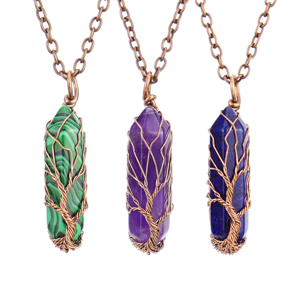 Simple And Casual Retro Hand-Wrapped Wire Necklace