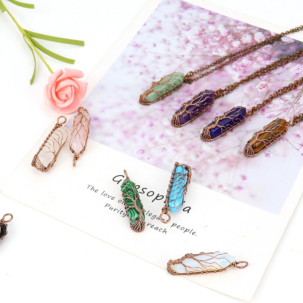 Simple And Casual Retro Hand-Wrapped Wire Necklace