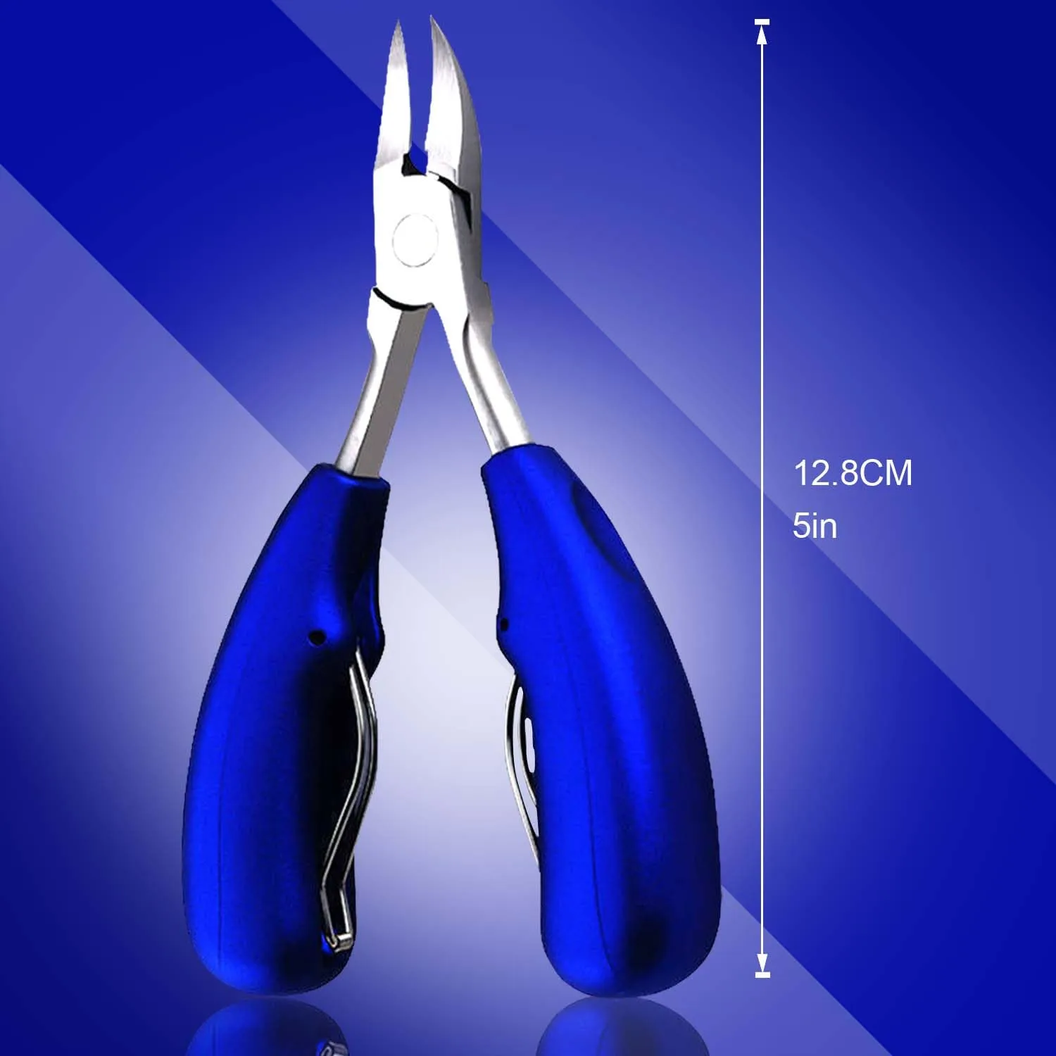 10-Pack Ingrown Toenail Tools Stainless Steel Foot Nail Tools, Heavy Duty Sharp Toenail Clippers, Clippers Set for Thick Nails and Ingrown Toenail(Blue)