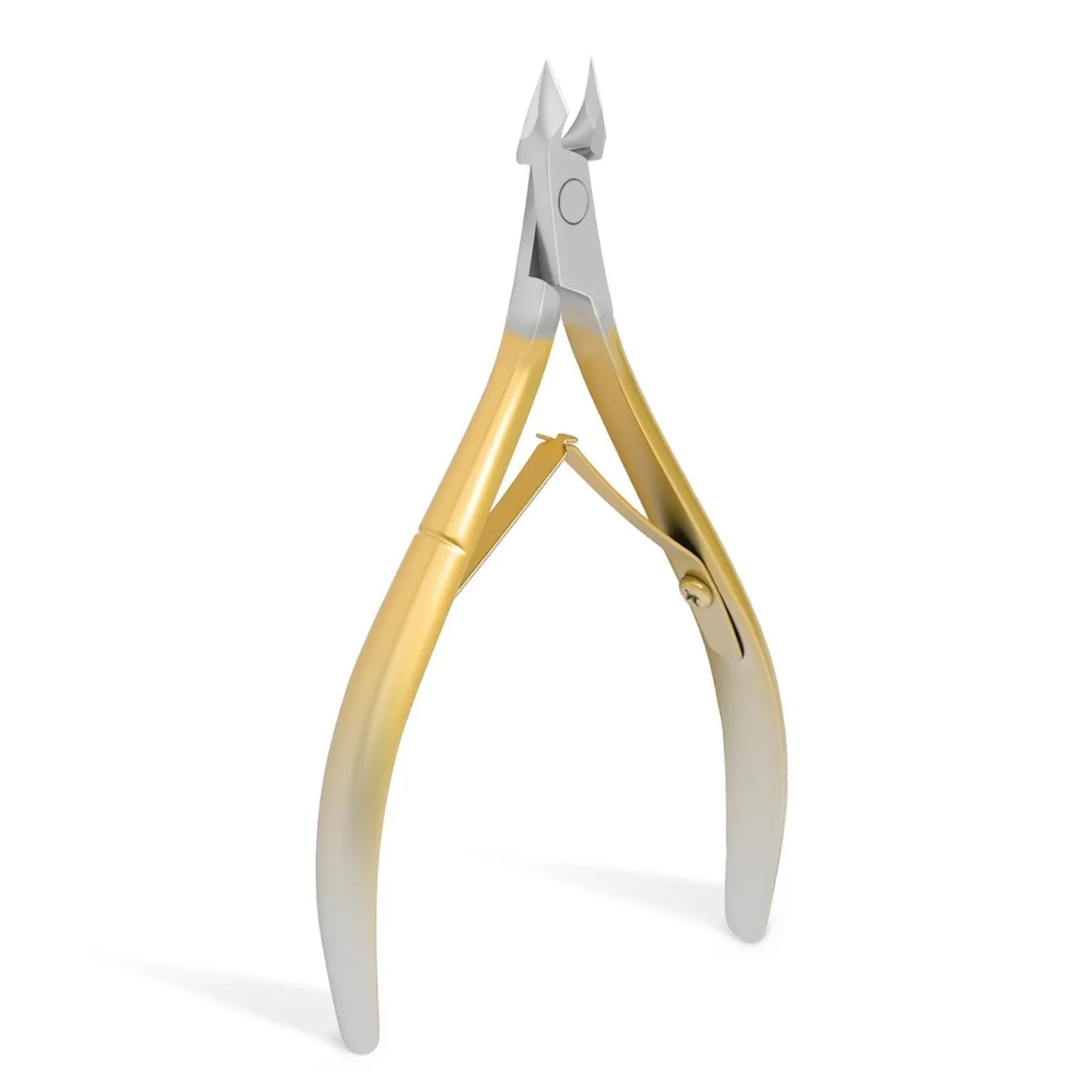 Cuticle Nipper Trimmer Polished Coated Durable Trimmer, Nail Clipper with Fine Edge, Comfort Grip Cuticle Cutter Remover Tool Supplies Pedicure Kit for Manicurist Nail Art Care (Yellow-1 PACK)