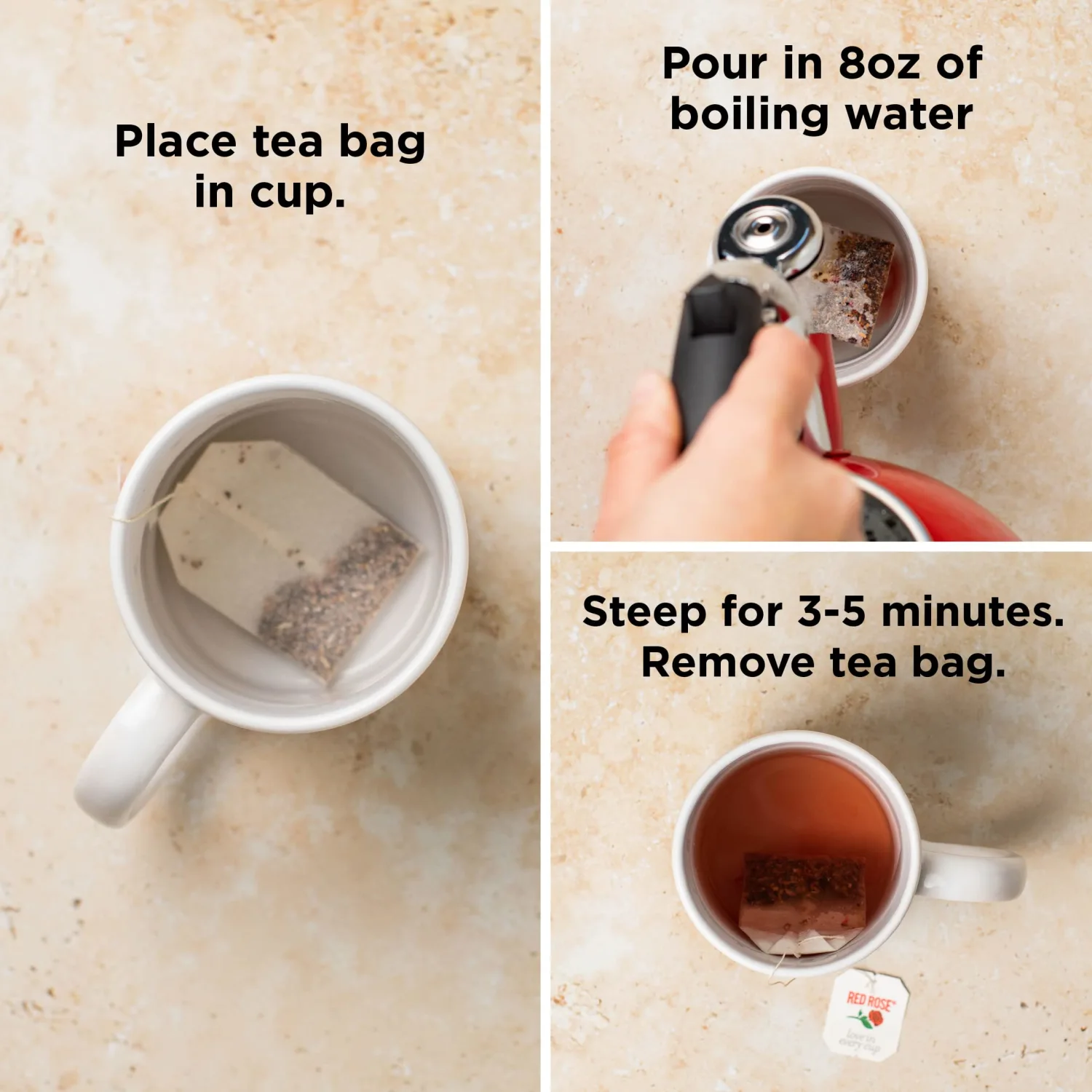 Red Rose Sweet Temptations Dessert Tea Gingerbread Cookie, Zero Carbs, Zero Sugar Bursting with Flavor Caffeine-Free Delicious Beverage Herbal Tea, 18 Count Naturally Flavored Herbal Tea