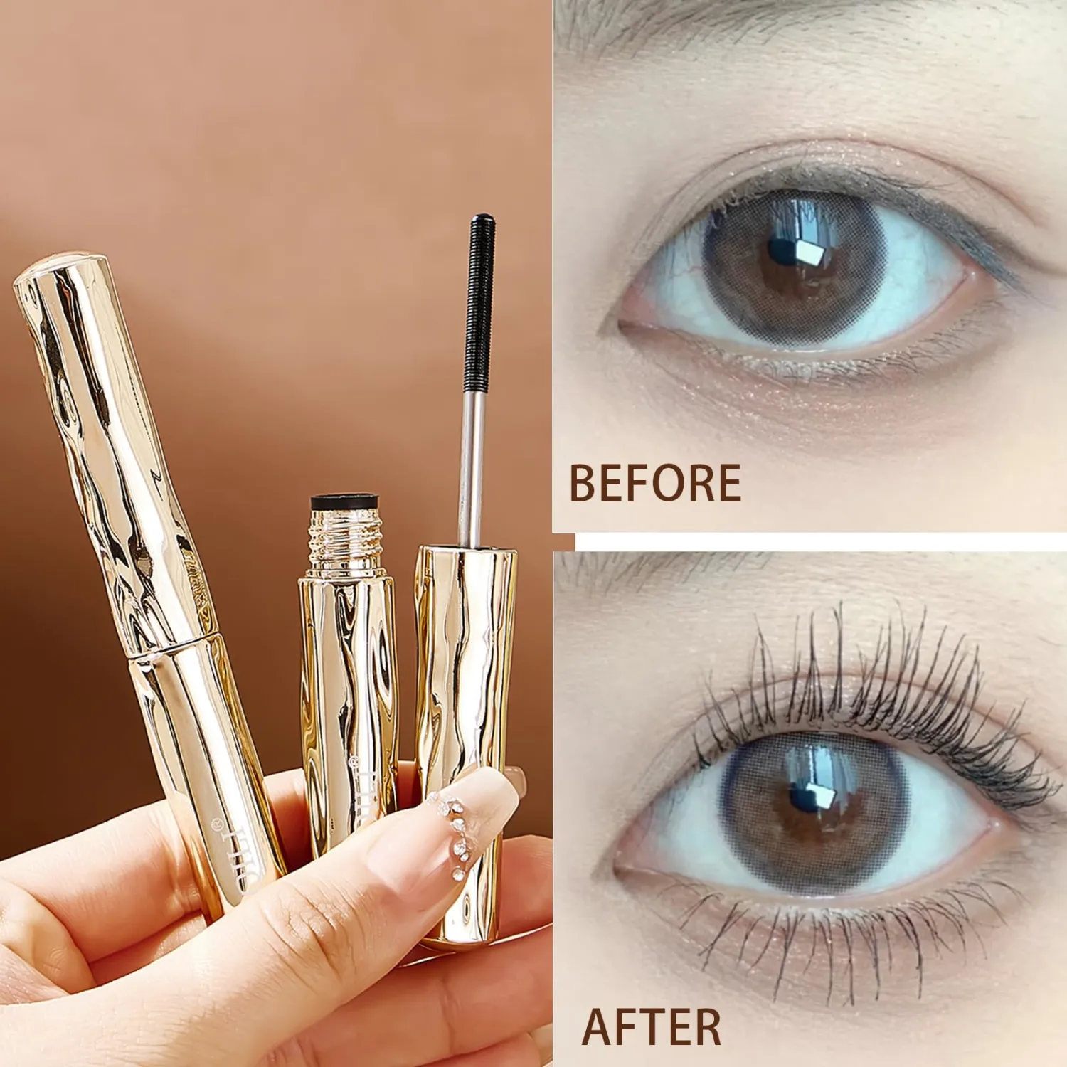 2 PCS Steel Tube Eyelash Primer, 2026 New Metal Tubular Eyelash Primer, Long-Stay, Zero Clumps, Hypoallergenic, Non-smudged, Build Fuller Lashes for Daily Makeup (Black)