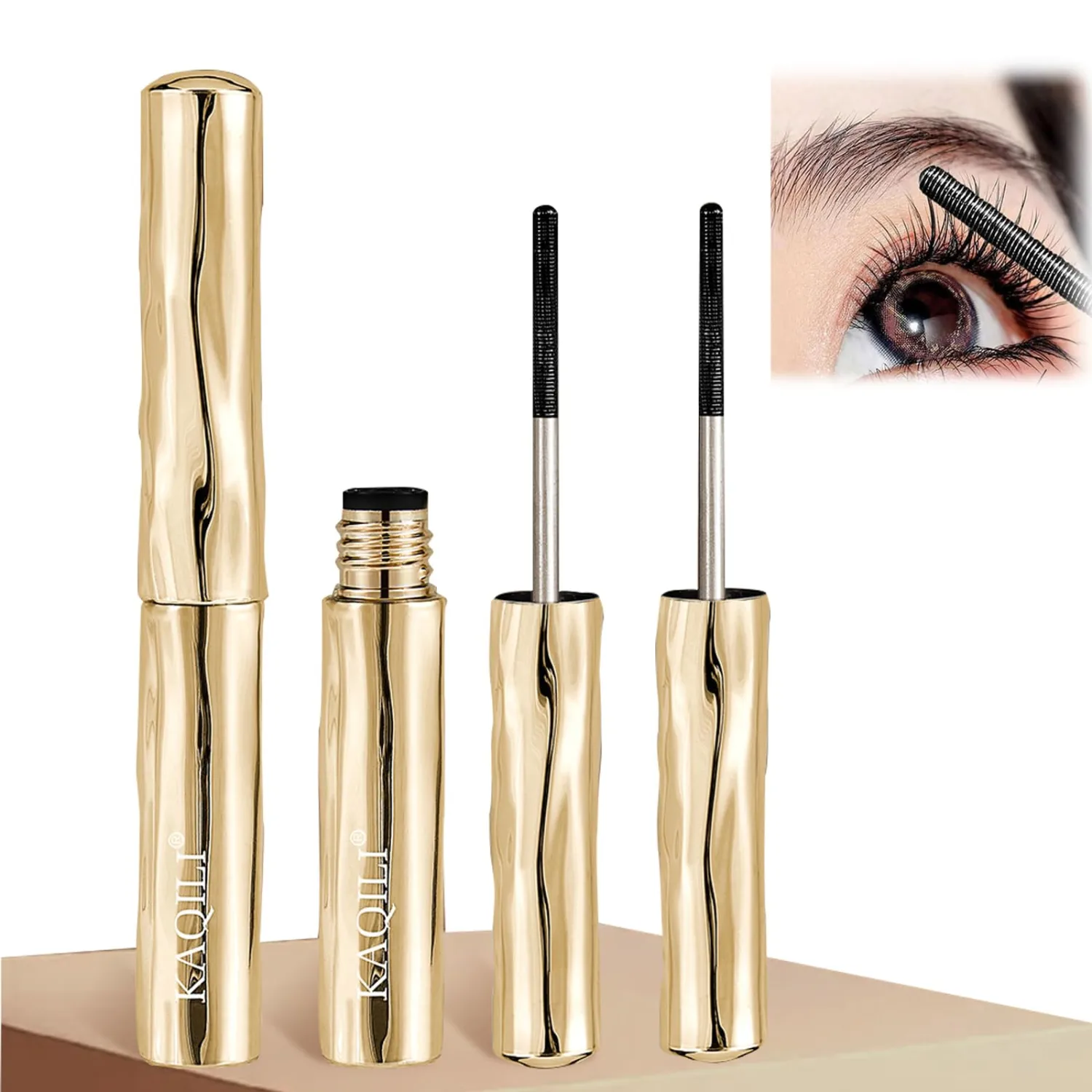 2 PCS Steel Tube Eyelash Primer, 2026 New Metal Tubular Eyelash Primer, Long-Stay, Zero Clumps, Hypoallergenic, Non-smudged, Build Fuller Lashes for Daily Makeup (Black)