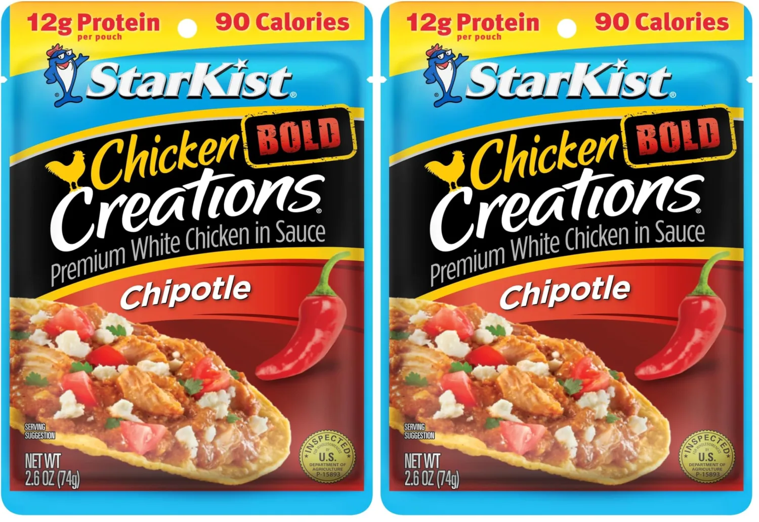 StarKist Chicken Creations Chipotle, 2.6 oz Pouch (Pack of 2)