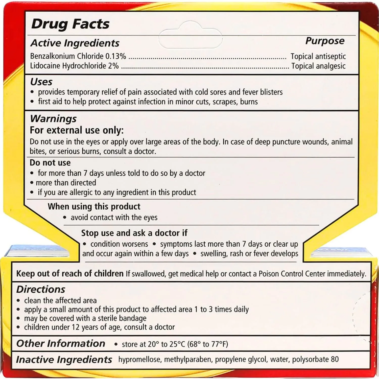 Cicloferon Cold Sore Treatment Gel for Lips and Mouth, Clear Gel, 0.14 Oz (Pack of 1)