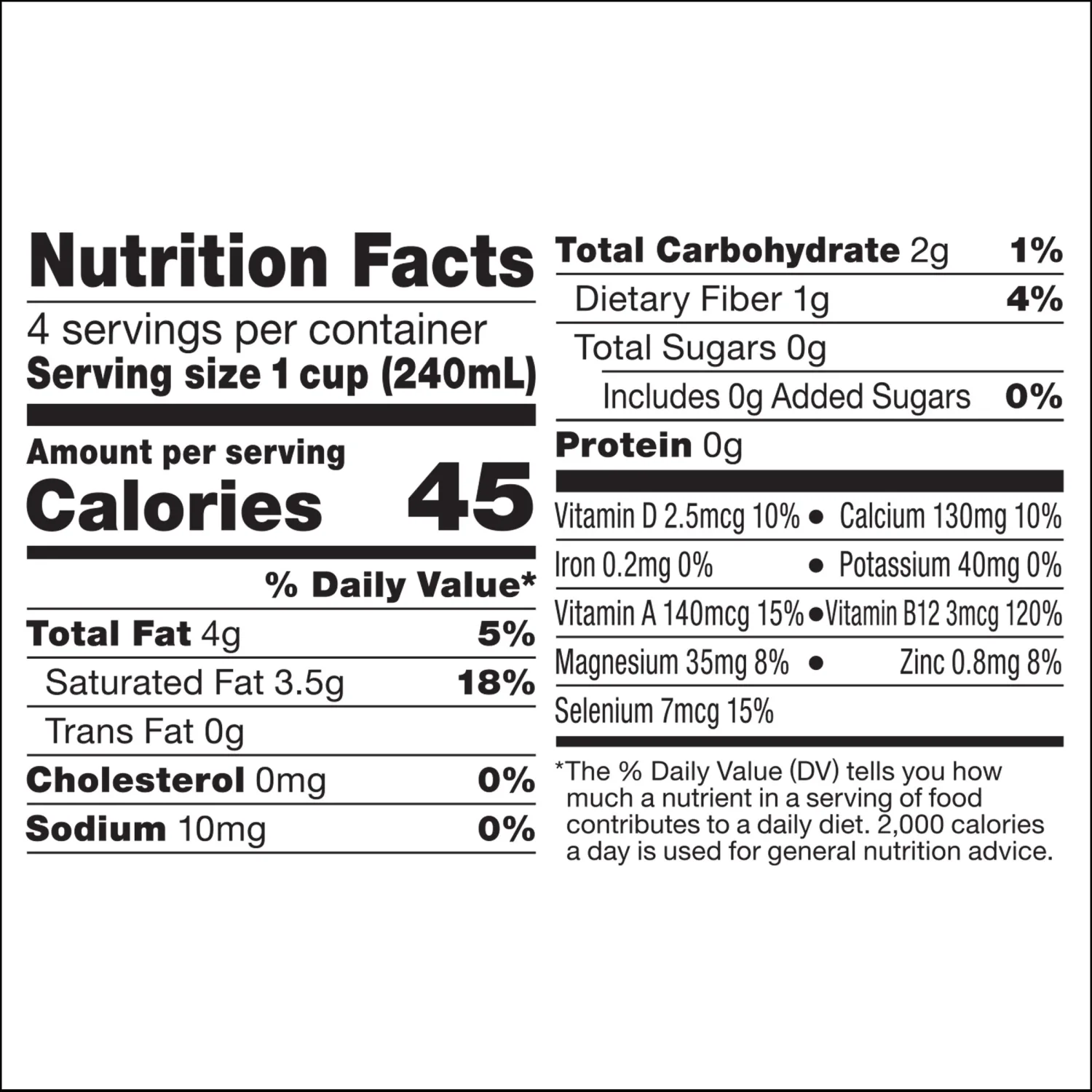 So Delicious Dairy Free Shelf-Stable Coconut Milk, Unsweetened, Vegan, Non-GMO Project Verified, 1 Quart
