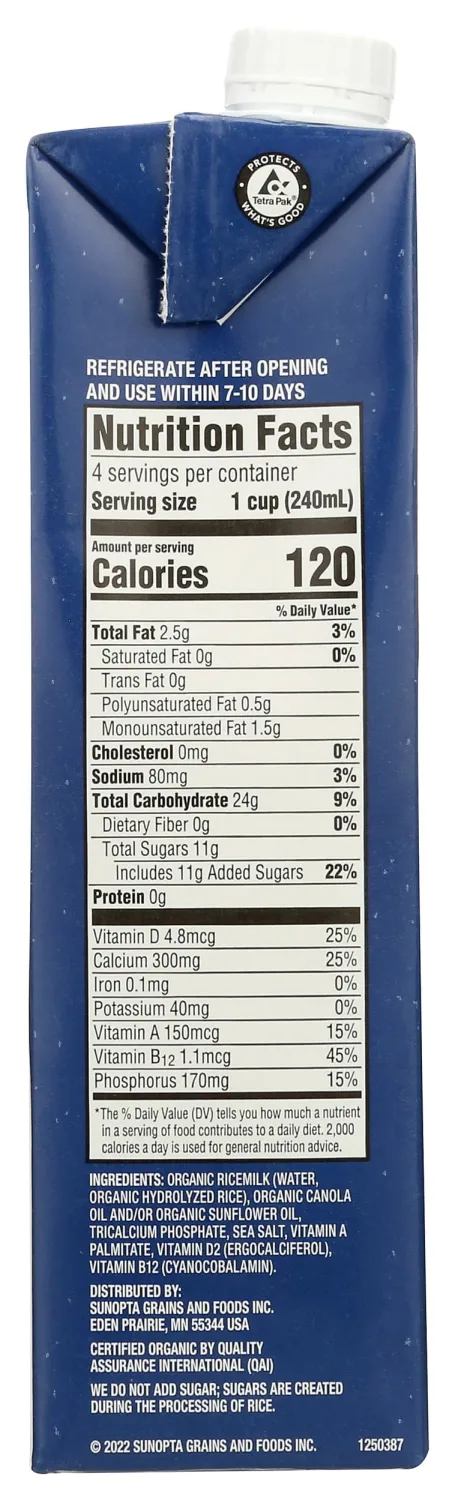 Dream Blends Enriched Original Organic Rice Drink, 32 oz