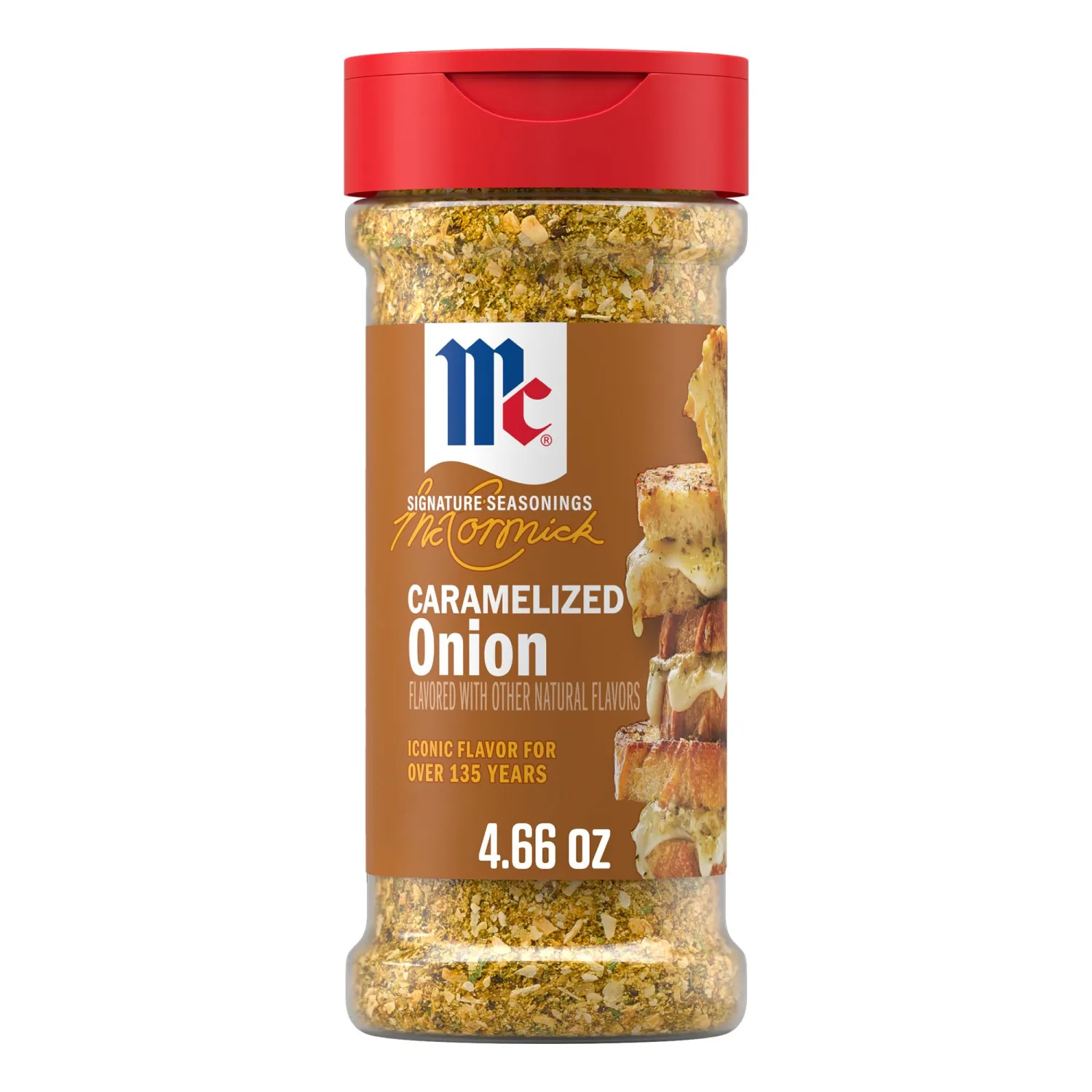 McCormick Seasoning, Caramelized Onion, Signature Seasonings, No Artificial Flavors, No MSG Added, Sweet Caramelized Onion & Savory Umami Flavor, Shake On, 4.66 oz