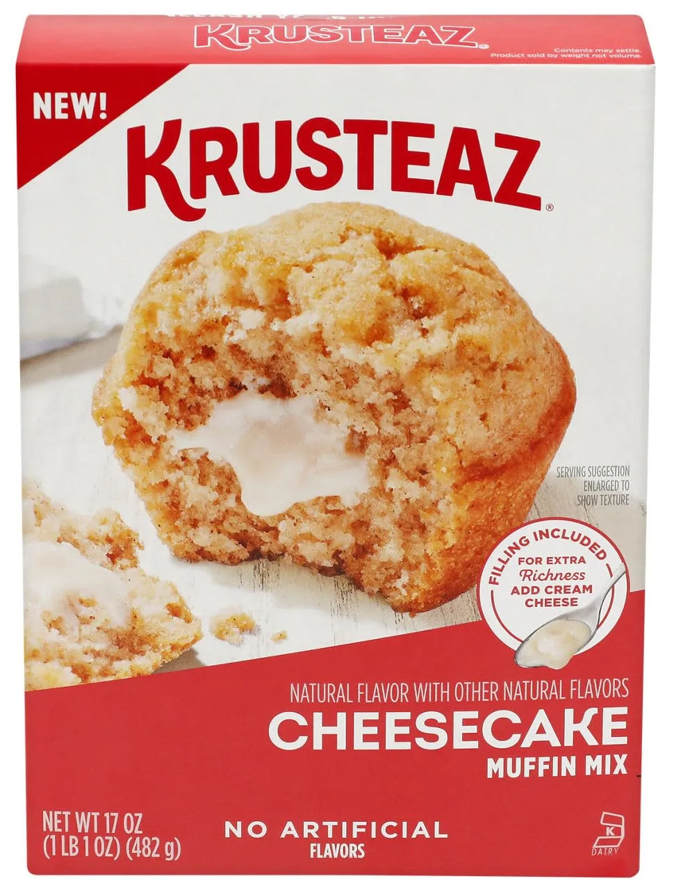 Krusteaz, Cheesecake Muffin Mix, 17 Ounce