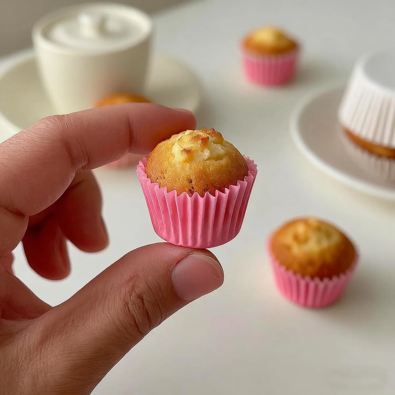 1000 Pcs 1 Inch Mini Muffin Liners,Muffin Liner for Baking White Cupcake Papers Baking Cup Liners,Used for 48 Cup Mini Muffin Pa (Pink)