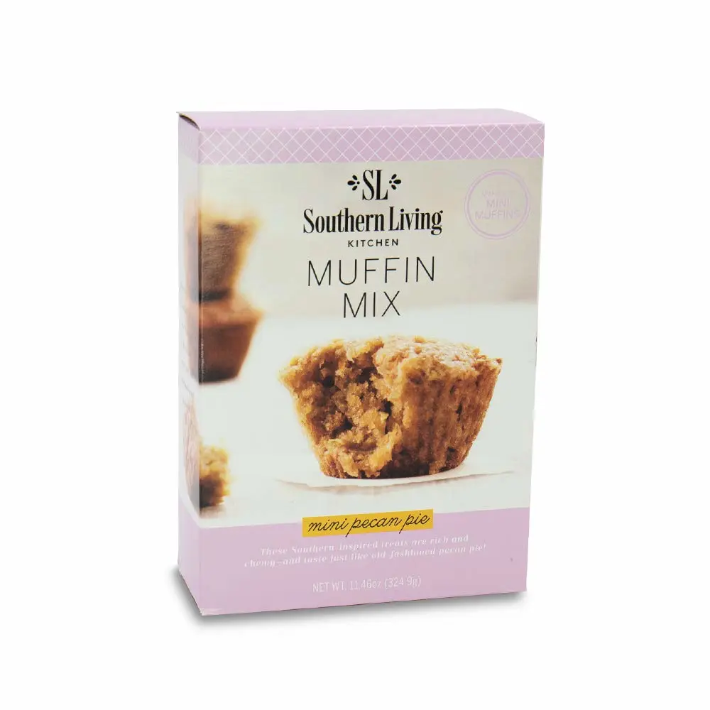 Southern Living Mini Pecan Pie Muffin Mix, Easy, Gourmet Dessert, Perfect for Hosting, Rich & Decadent Flavor, Makes 36 Mini Muffins