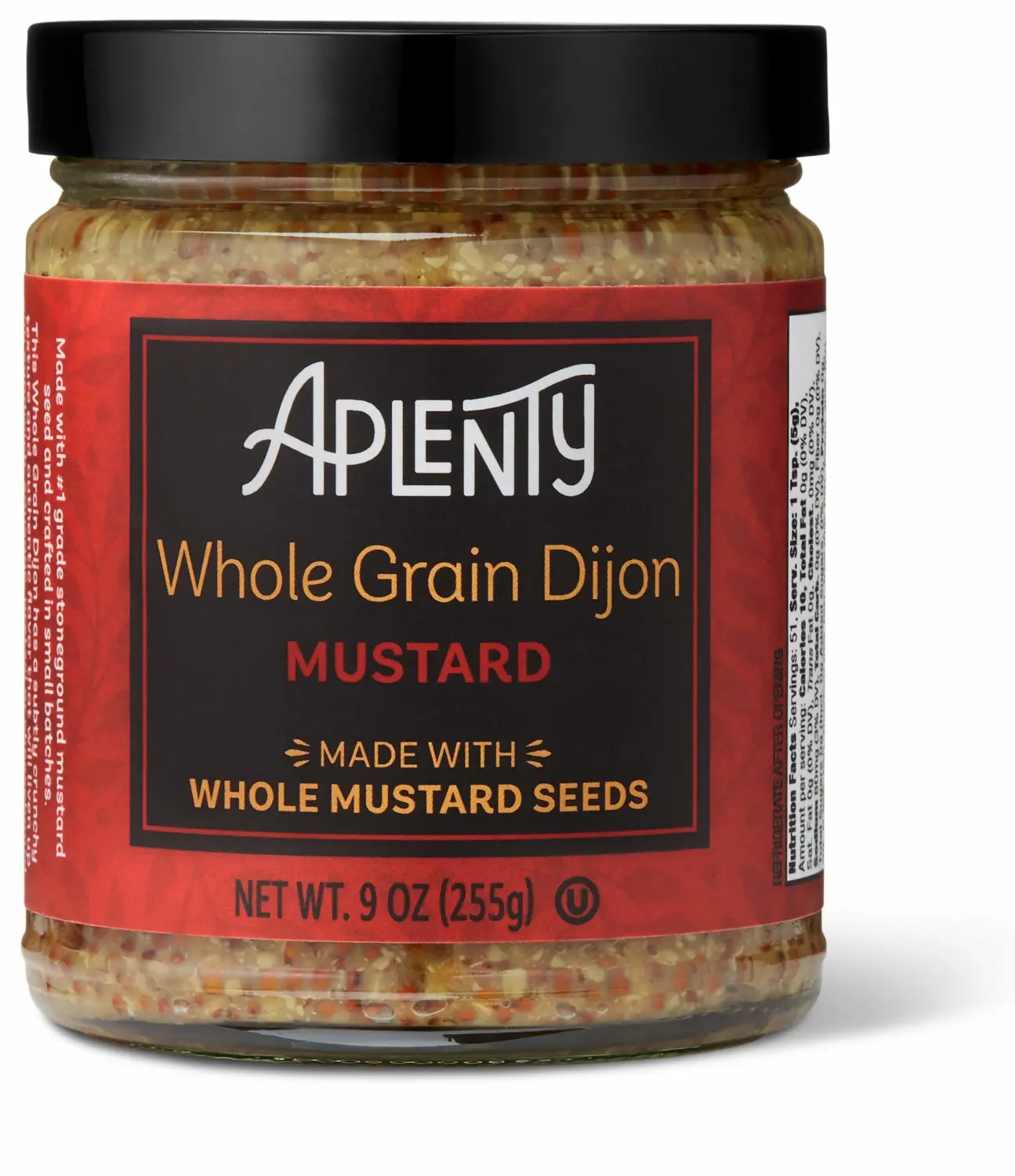 Aplenty Whole Grain Dijon Mustard, 9 Oz