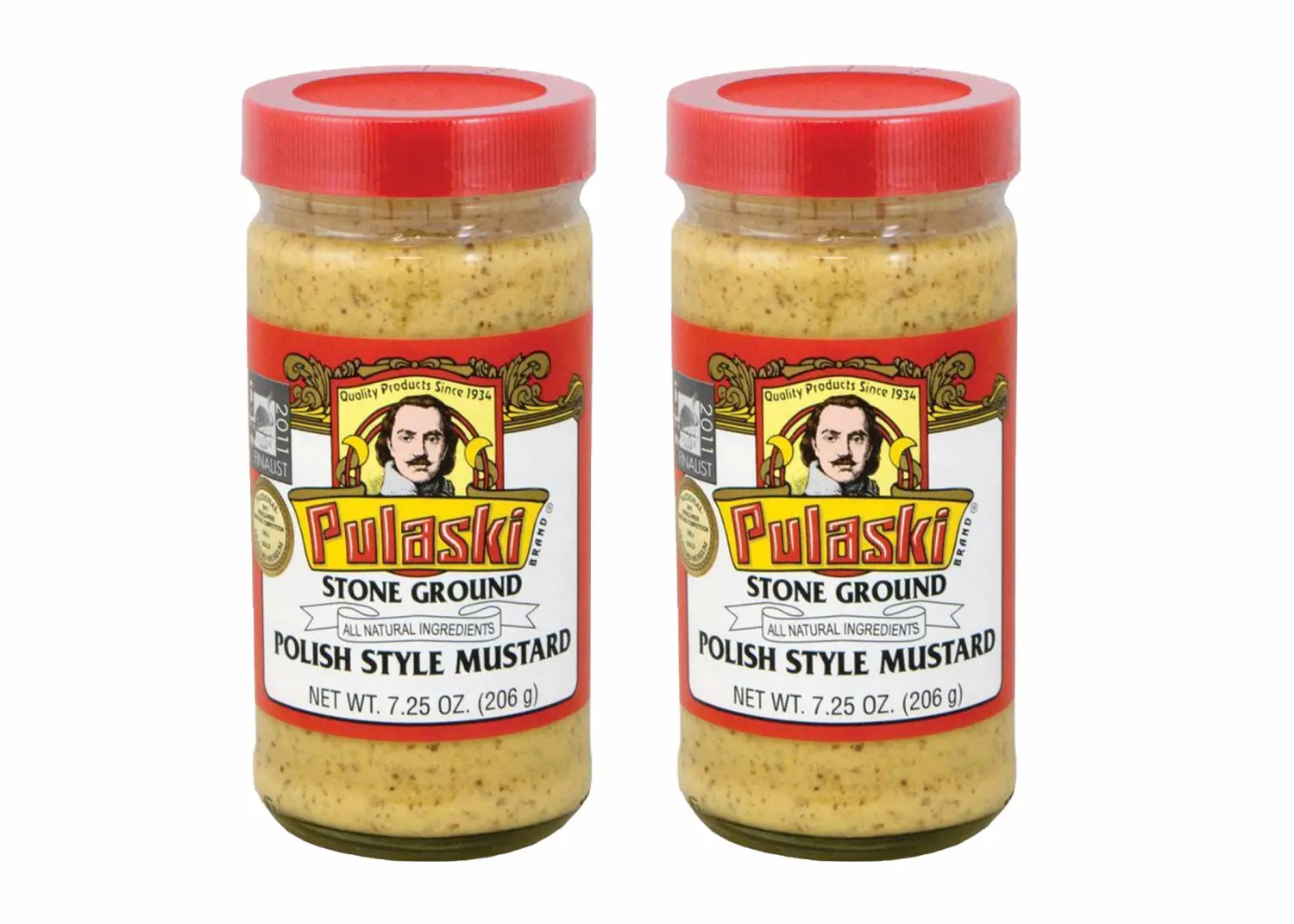Granda Pulaski Stone Ground Polish Style Mustard,7.25 oz. x 2 pck