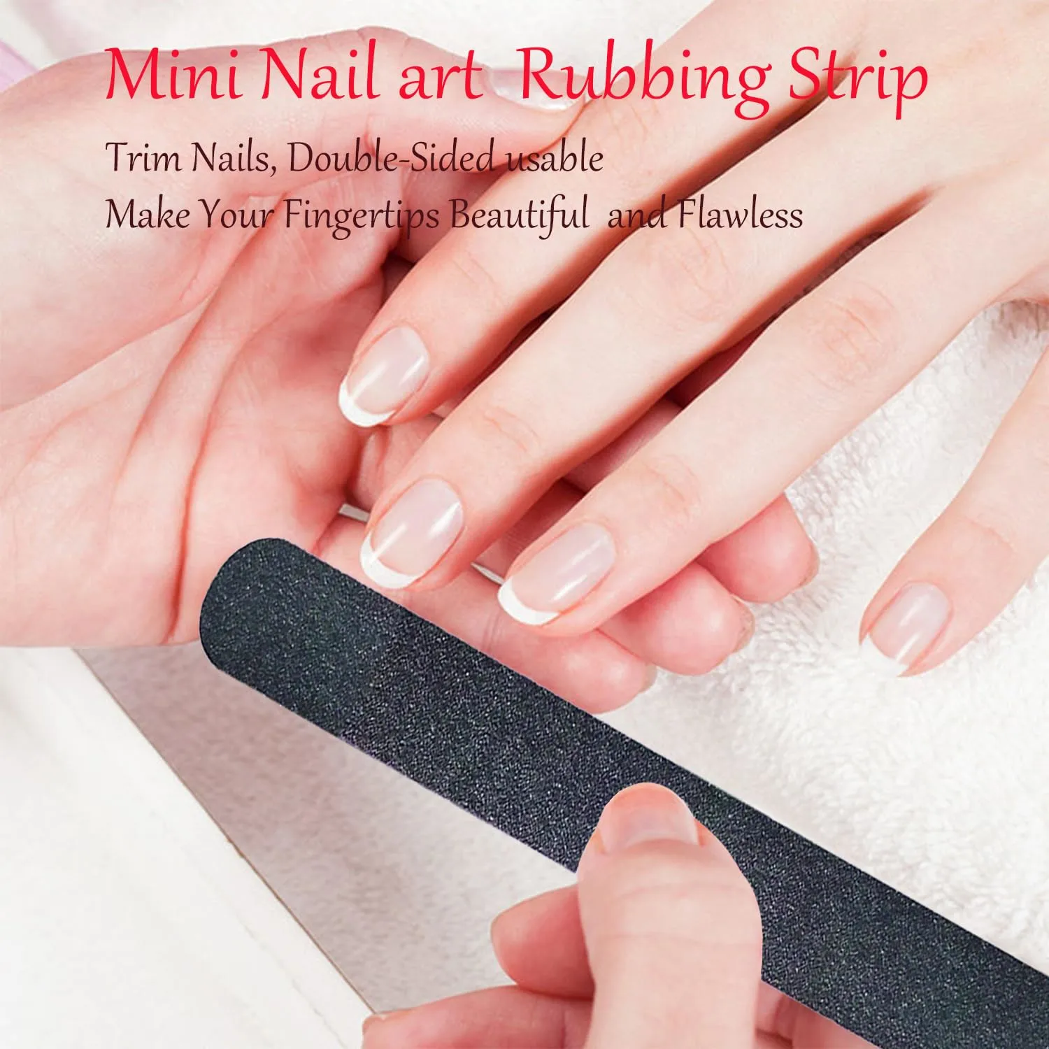Nail Files Bulk, 9 Pack 7 Inches Disposable Double Sided 100/180 Grit Emery Boards Manicure Pedicure Tools(9)