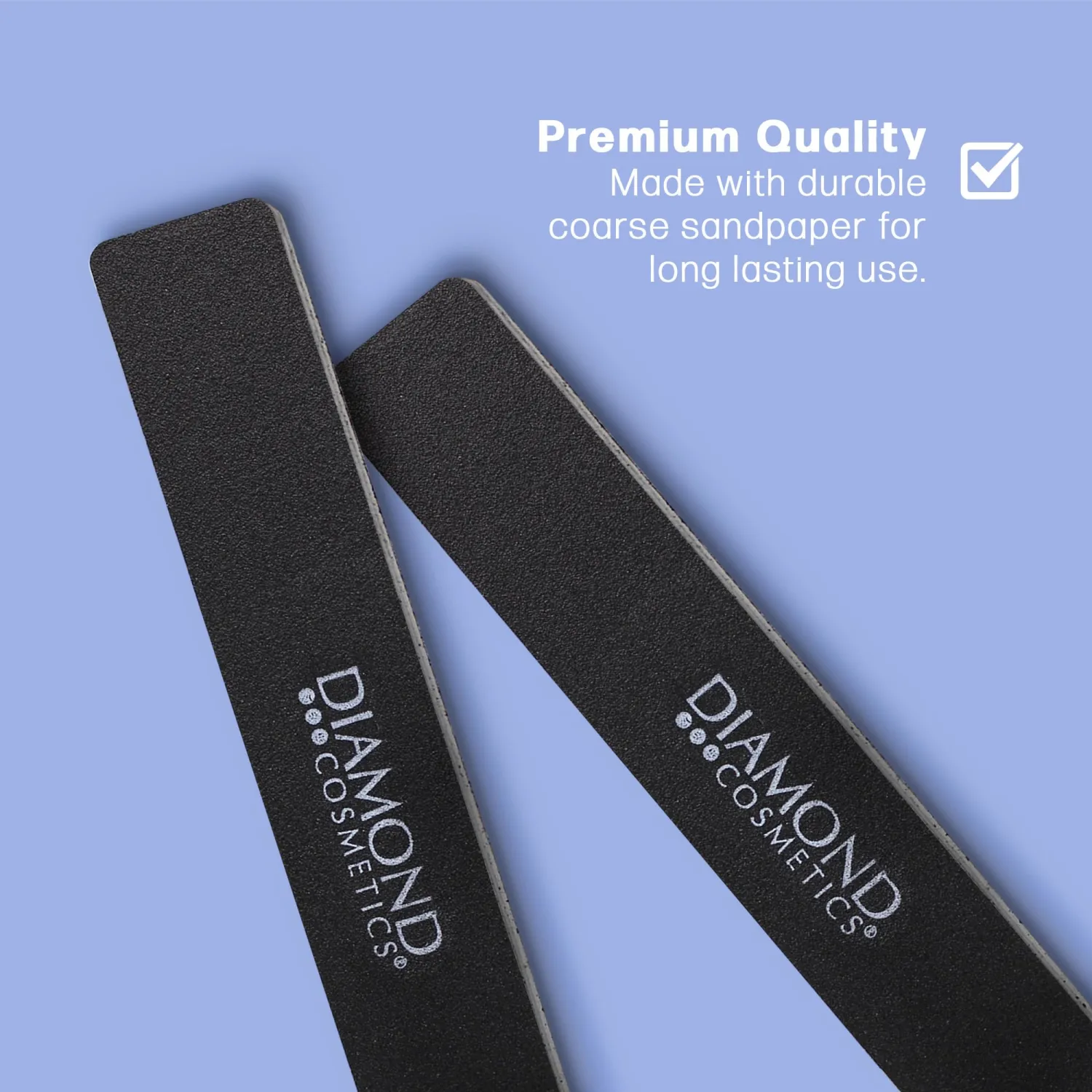 Nail Files (12 Pack), 100/180 Grit Emery Wideboards Nail File for Natural Nails and Acrylic Nails, Double Sided Boards. Professional Fingernail Filer Reusable Manicure. Black