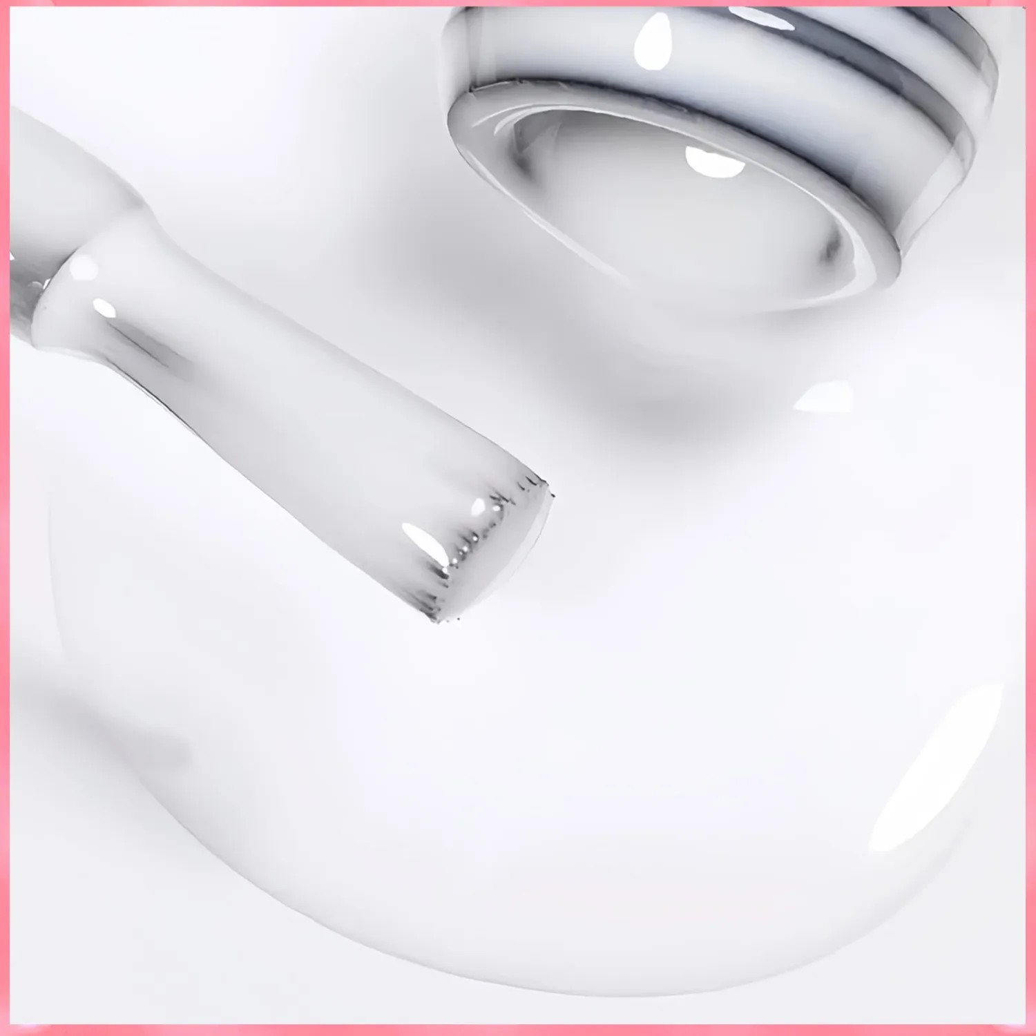 White Nail Polish, 15ML Glossy White Nail Color, Quick Dry No UV Light Needed, Long-Lasting Vegan Nail Polish for Women Girls DIY
