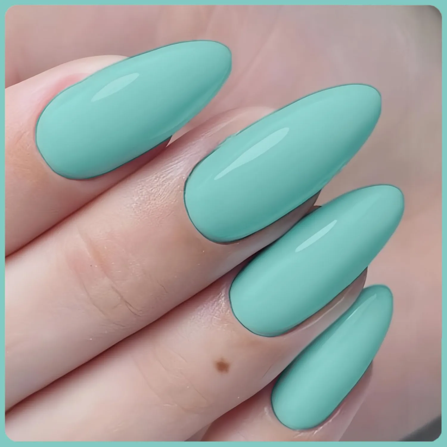 Light Blue Nail Polish Non Gel, Air Dry Blue Nail Polish No UV Light Needed, Non Toxic Pastel Polish Color for Girls Women, Quick Dry Vegan Nailpolish, Soft Nail Lacquer