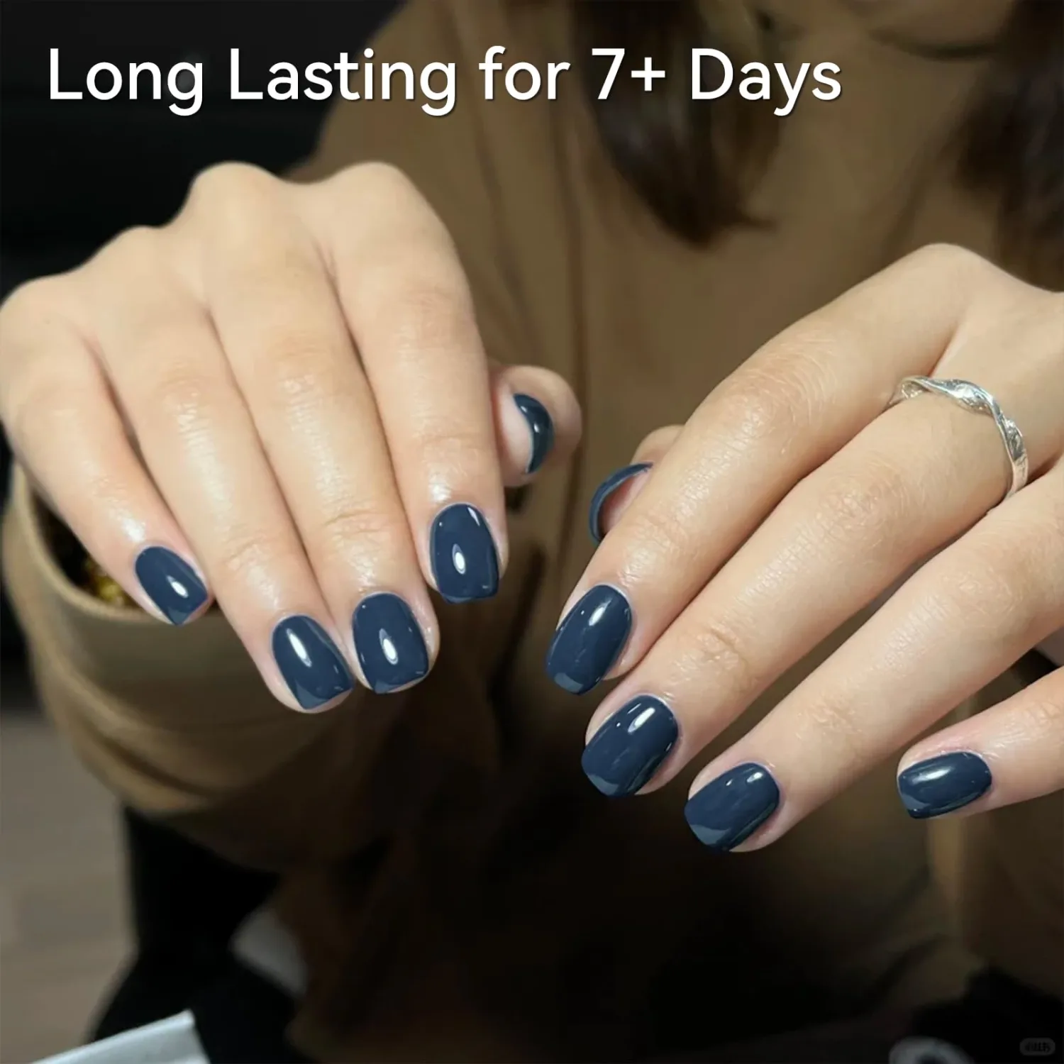 14 ML Nail Polish, Long Lasting Quick Drying Deep Blue Nail Polish, Chip Resistant Nail Lacquer Fingernail Polish, Streak-free Formula DIY Home Manicure Gift for Women #24