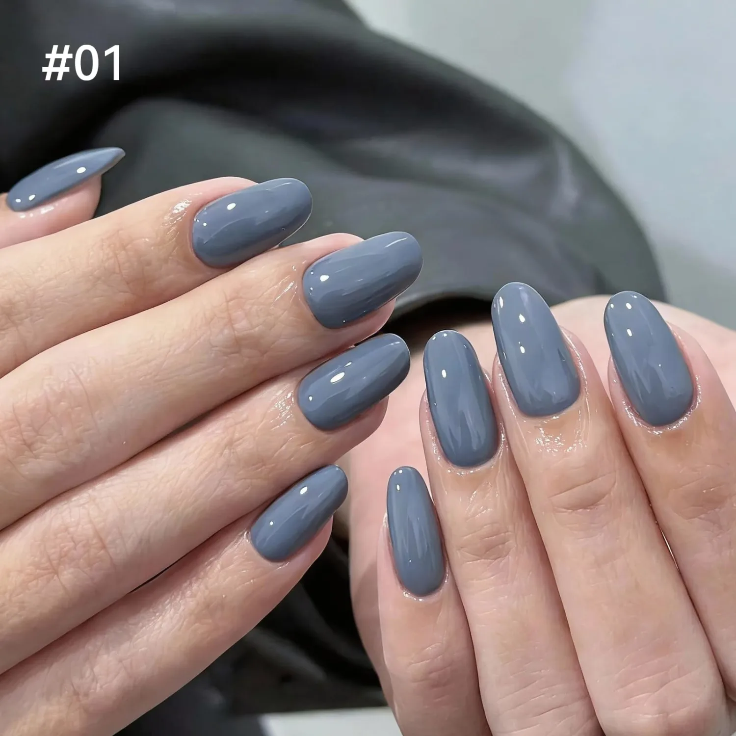 14 ML Nail Polish, Long Lasting Quick Drying Blue Nail Polish, Chip Resistant Nail Lacquer Fingernail Polish, Streak-free Formula DIY Home Manicure Gift for Women #01