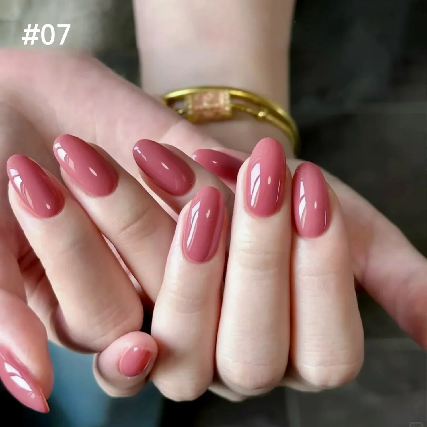 14 ML Nail Polish, Long Lasting Quick Drying Nude Pink Nail Polish, Chip Resistant Nail Lacquer Fingernail Polish, Streak-free Formula DIY Home Manicure Gift for Women #07