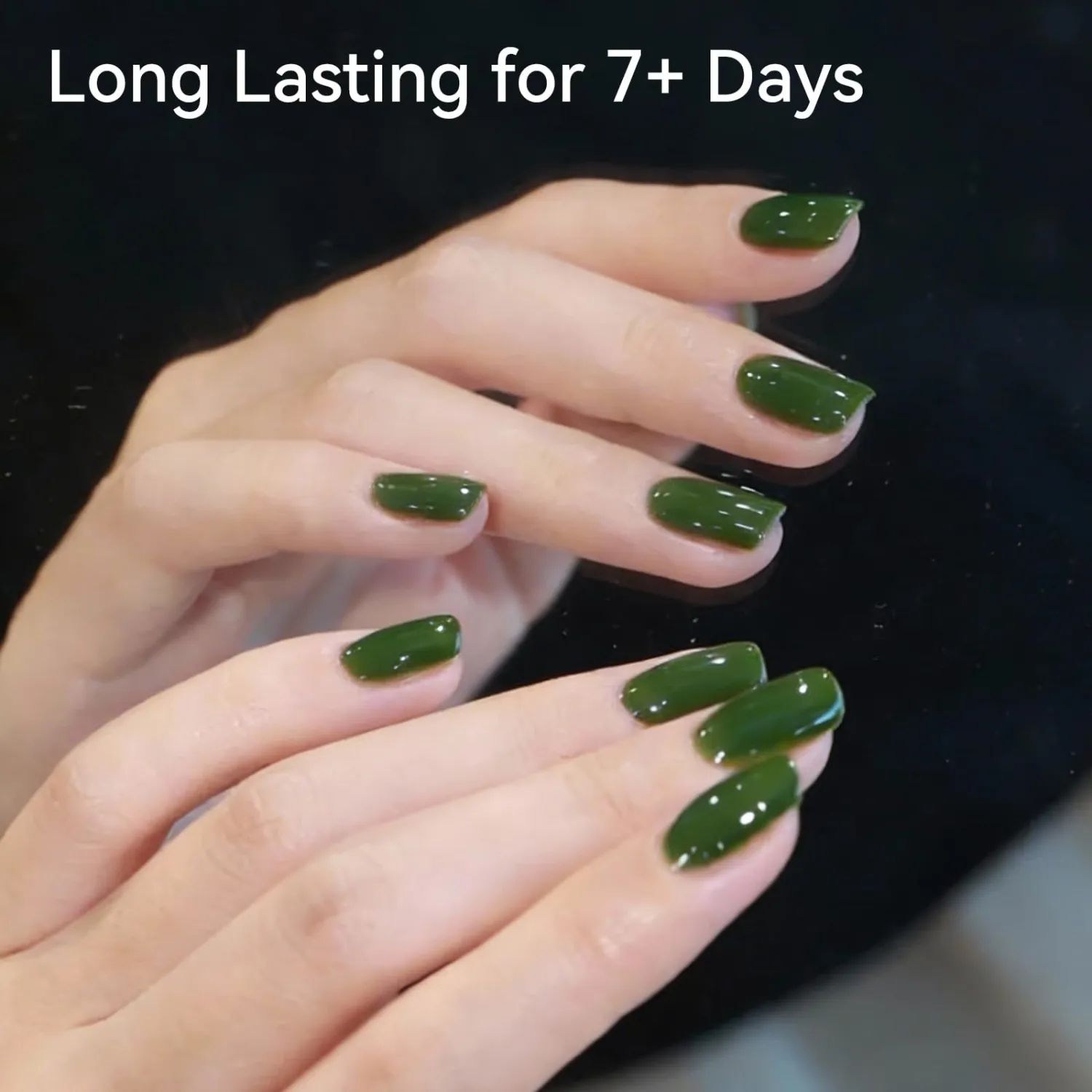 14 ML Nail Polish, Long Lasting Quick Drying Dark Green Nail Polish, Chip Resistant Nail Lacquer Fingernail Polish, Streak-free Formula DIY Home Manicure Gift for Women #11
