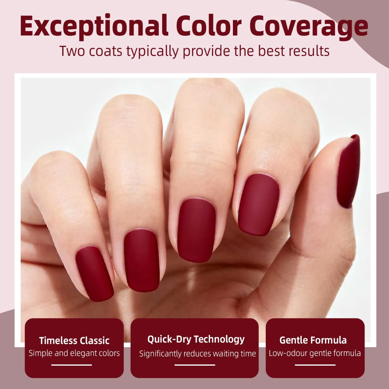 Major Dijit Matte Nail Polish – Quick Dry, No UV Light Needed, 10ml (0.35 FL.OZ), Vegan & Cruelty-Free, Chip-Resistant & Non-Toxic, Velvet Smooth Finish for Women – Long-Lasting Salon Quality