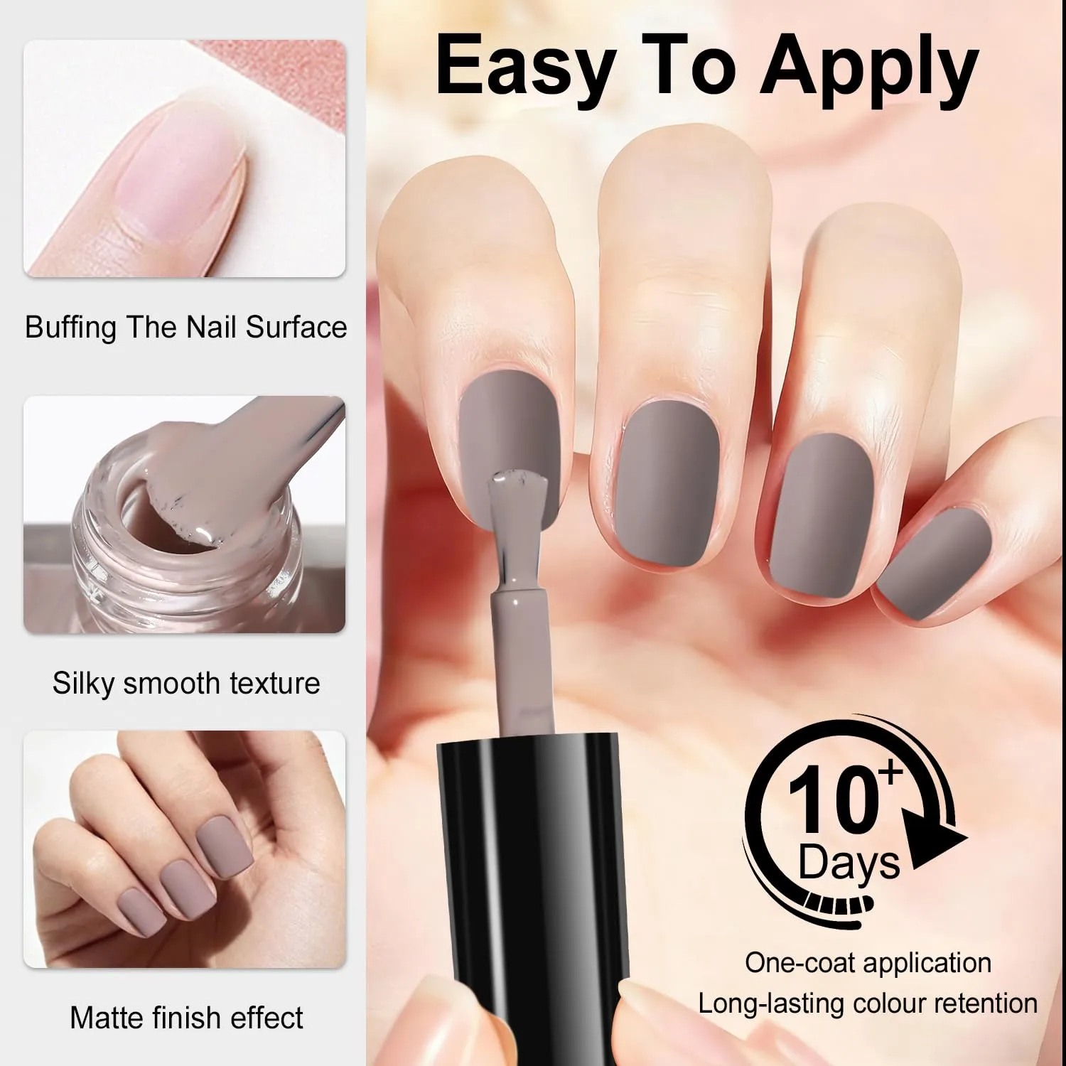 Major Dijit Matte Nail Polish – Quick Dry, No UV Light Needed, 10ml (0.35 FL.OZ), Vegan & Cruelty-Free, Chip-Resistant & Non-Toxic, Velvet Smooth Finish for Women – Long-Lasting Salon Quality