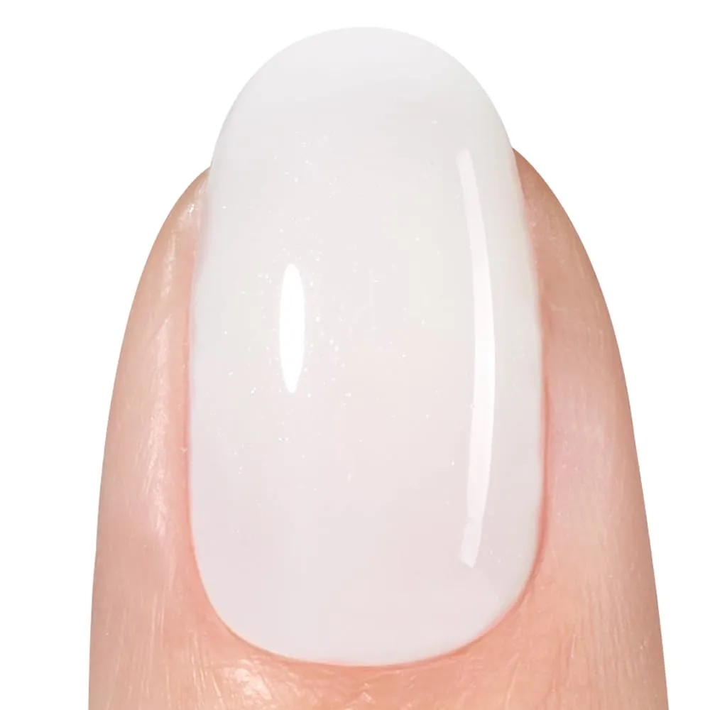 Beetles Nail Polish - Milky White Nail Polish Milk Cheese Color Nail Concealer Fast Dry Quick French White Cream Nail Strengthener and Growth Treatment for Thin and Damaged Nails,0.51 FL OZ