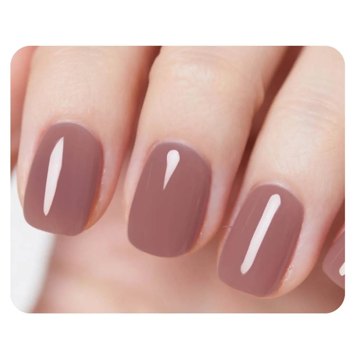 Nude Jelly Nail Polish, Dusky Rose Quick Dry Nail Polish, No UV Lamp Needed, Streak Free Fingernail Polish for Salon Manicure and Nail Art DIY at Home, 0.35 fl oz