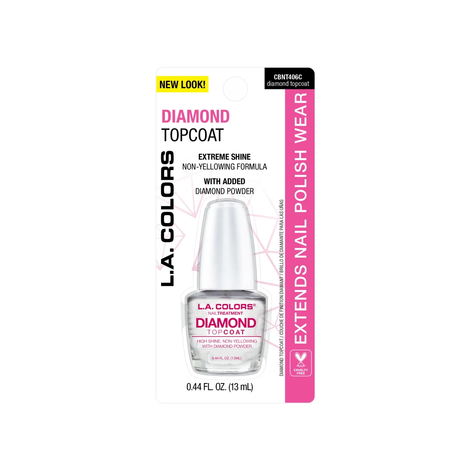 L.A. COLORS Diamond Top Coat Treatment, Diamond Top Coat Treatment CBNT406A
