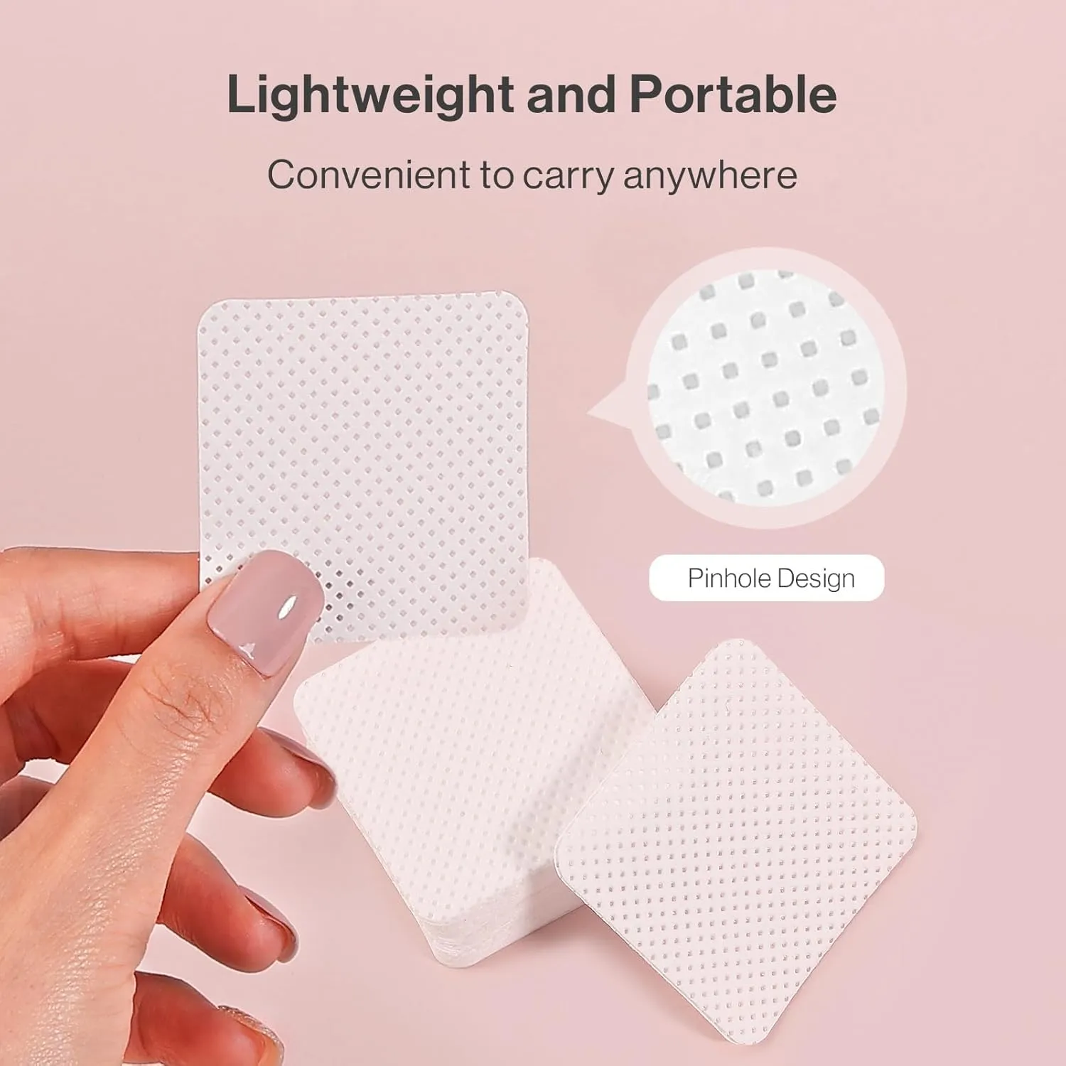 MelodySusie 600Pcs Lint Free Nail White Wipes Super Absorbent Soft Non-Woven for Fingernail Polish Remover and Eyelash Extension Wipes for Nail Art