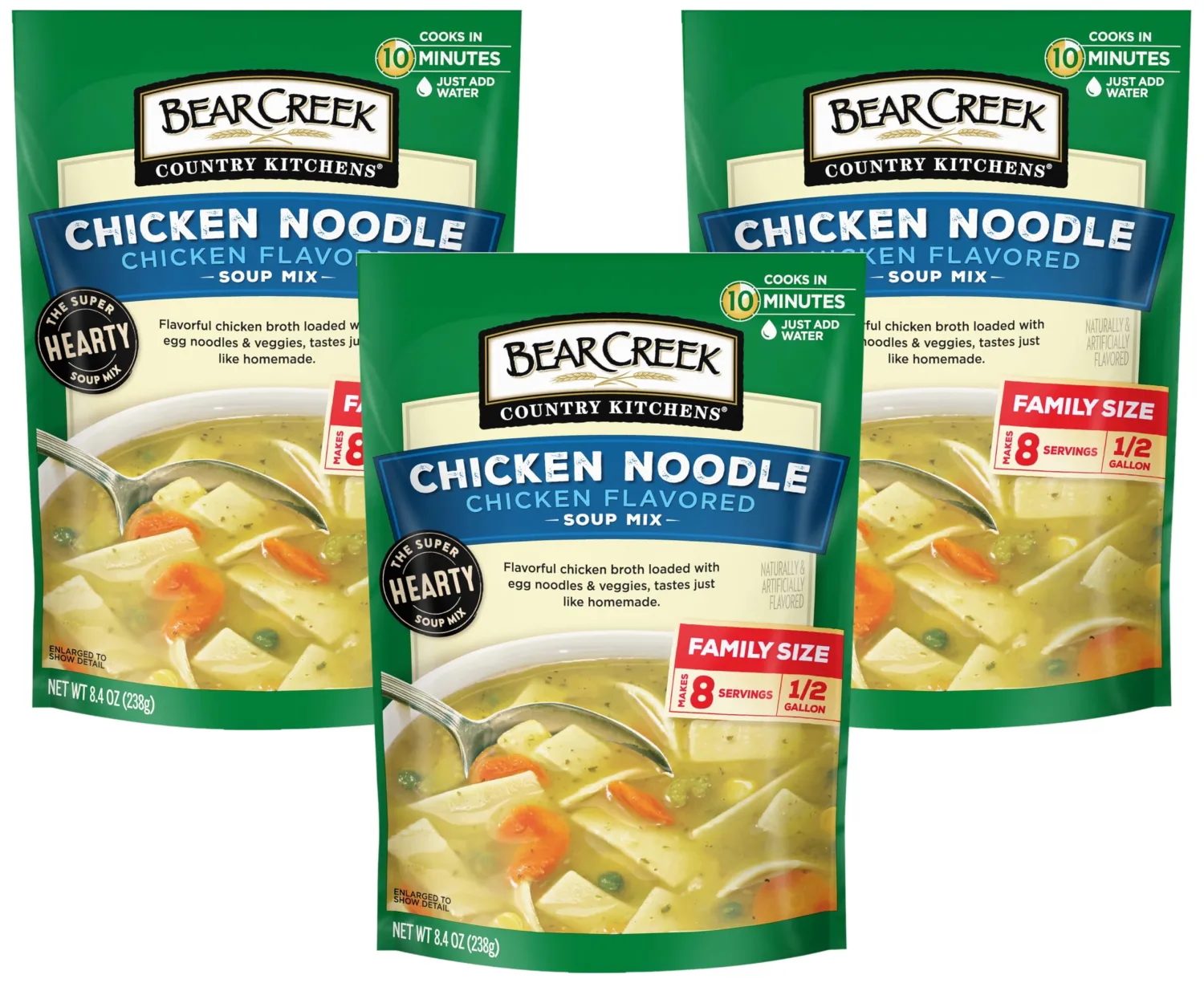 Bear Creek Soup Mix, Chicken Noodle, 8.4 Ounce (Pack of 3)