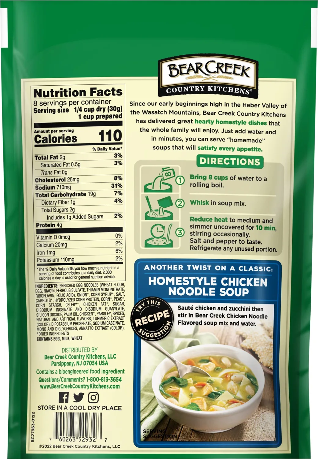Bear Creek Soup Mix, Chicken Noodle, 8.4 Ounce (Pack of 3)
