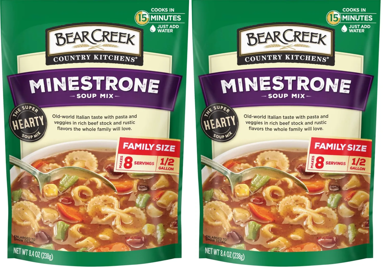 Bear Creek Soup Mix, Minestrone, 8.4 Ounce (Pack of 2)