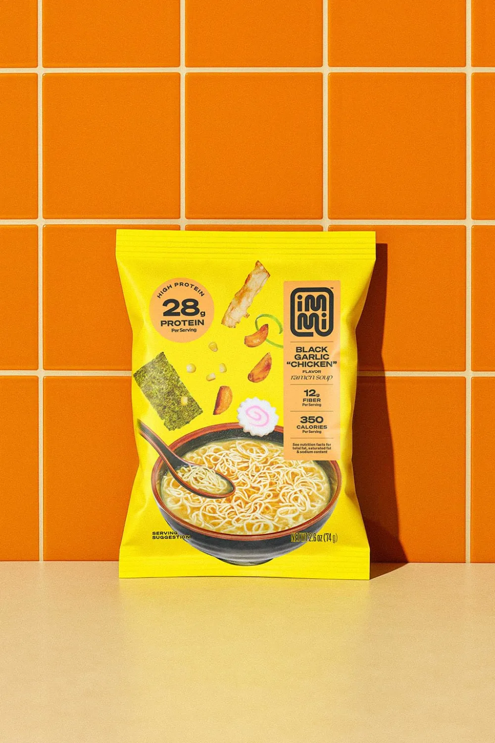 Immi, Ramen Chicken Black Garlic Plant Based, 2.43 Ounce