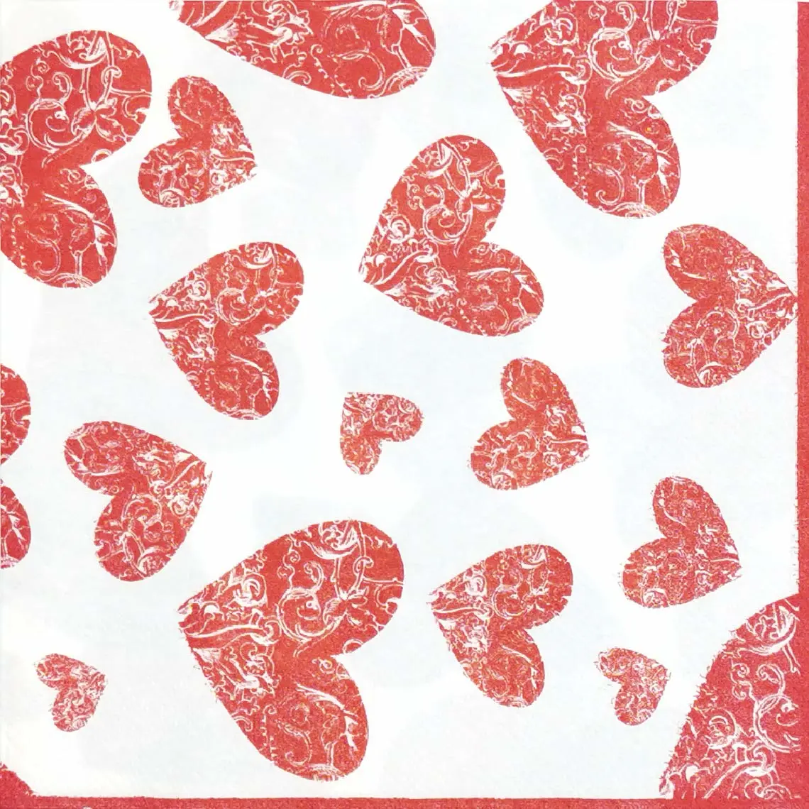 Colored Paper Napkins (Love)