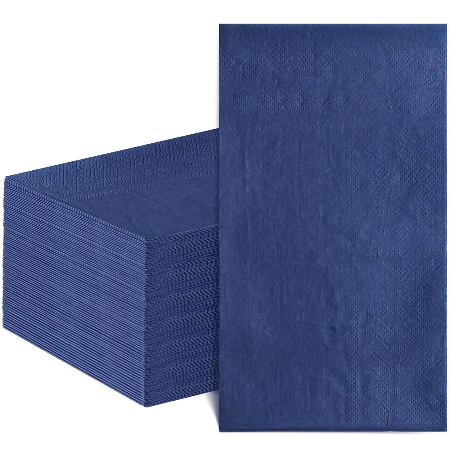 NatNarr 60 Pcs Thin Navy Blue Napkins Disposable Blue Dinner Napkin Decorative Guest Bathroom Napkins for Wedding, Bridal or Baby Shower, Bathroom, Kithchen