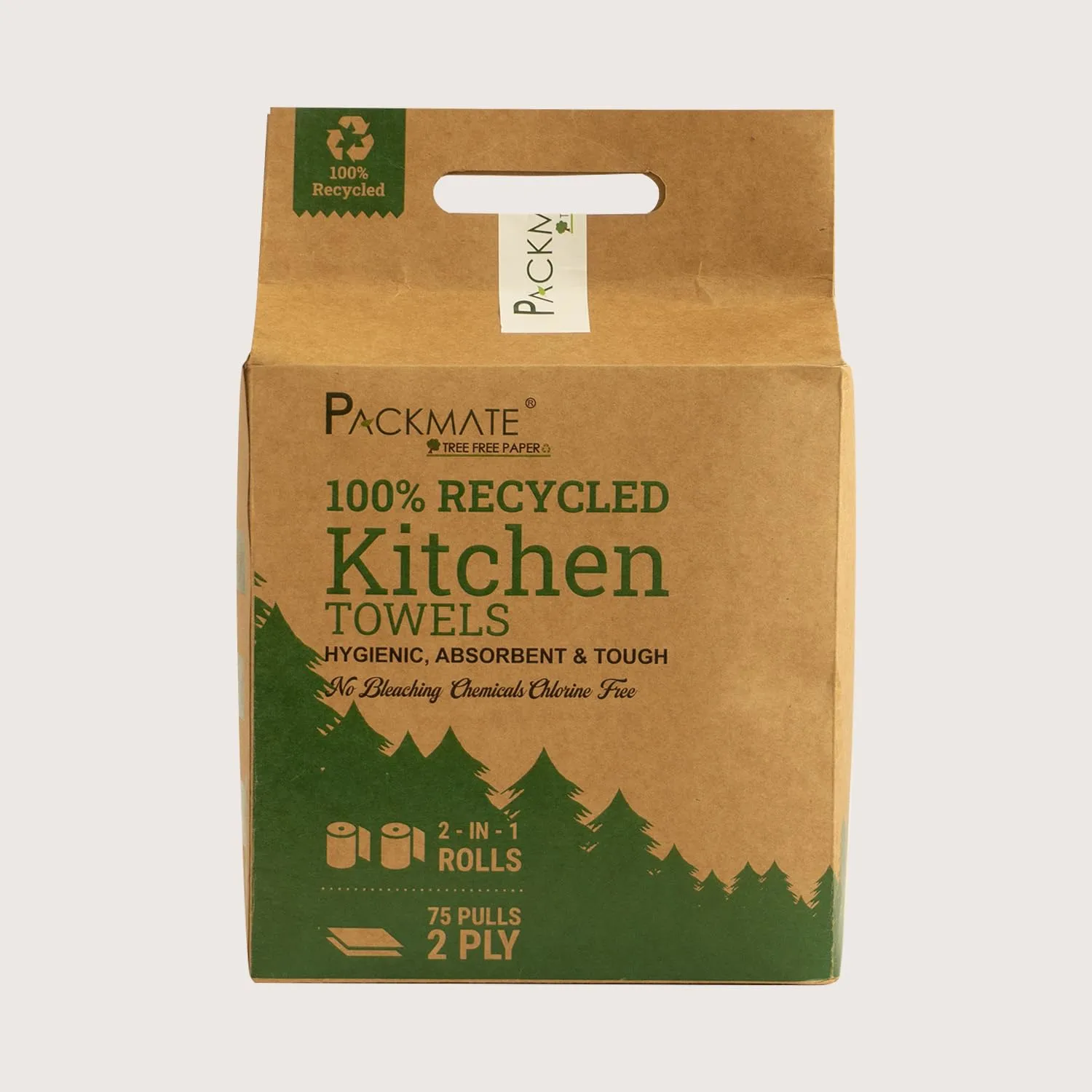 Packmate Kitchen Towels, Made of Recycled Paper, Eco-Friendly