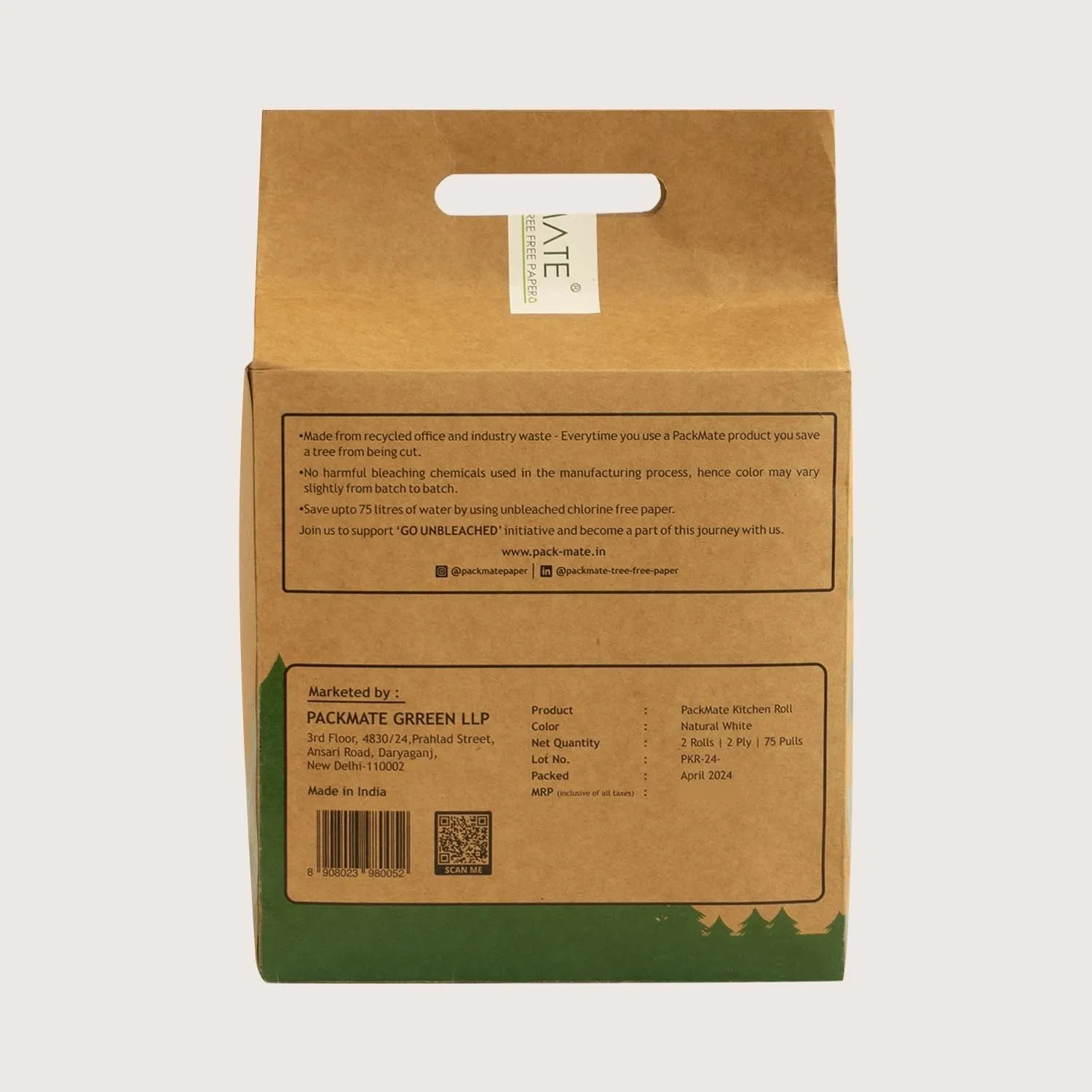 Packmate Kitchen Towels, Made of Recycled Paper, Eco-Friendly