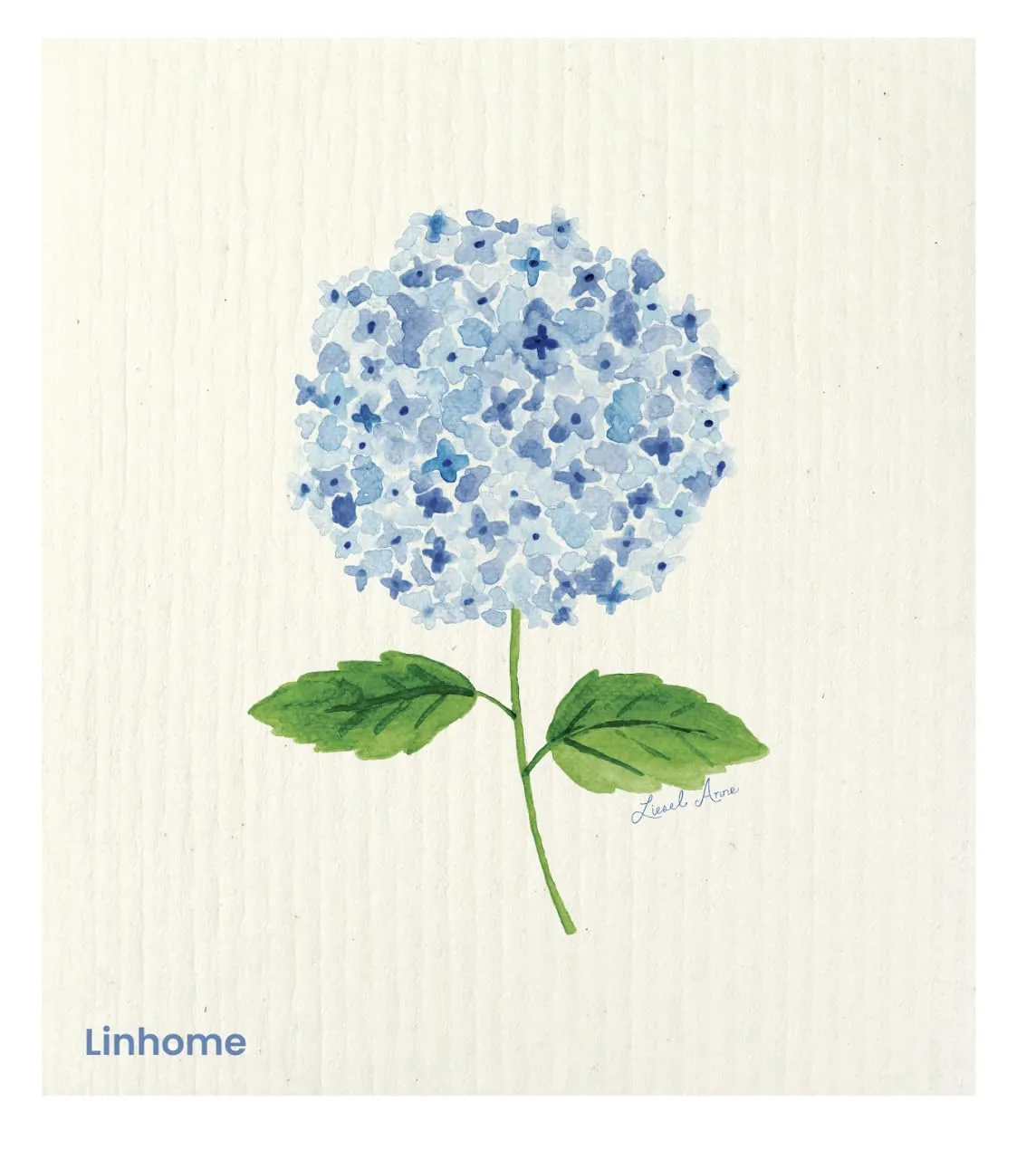 Garden Collection Hydrangea Swedish Dishcloth, Reusable Paper Towel, Super Absorbent Cellulose Sponge, Kitchen Cleaning Cloth, Washable & Compostable (Hydrangea Harmony - 1 Pack)