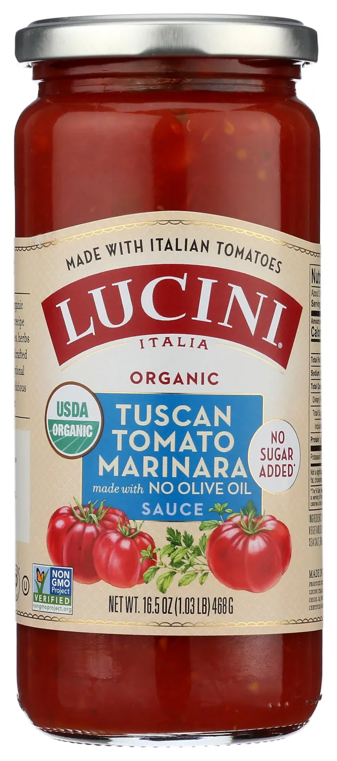 Lucini Organic Oil-Free Tuscan Tomato Marinara, 16.5 OZ
