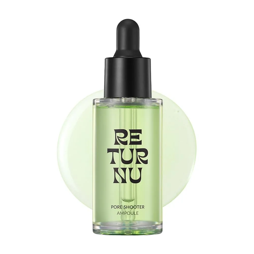 Pore Shooter Ampoule, Hydrating Pore Minimizer Serum to Help Control Sebum & Smooth Skin Texture for Oily Sensitive Skin, with Hyaluronic Acid (1.01 fl oz)