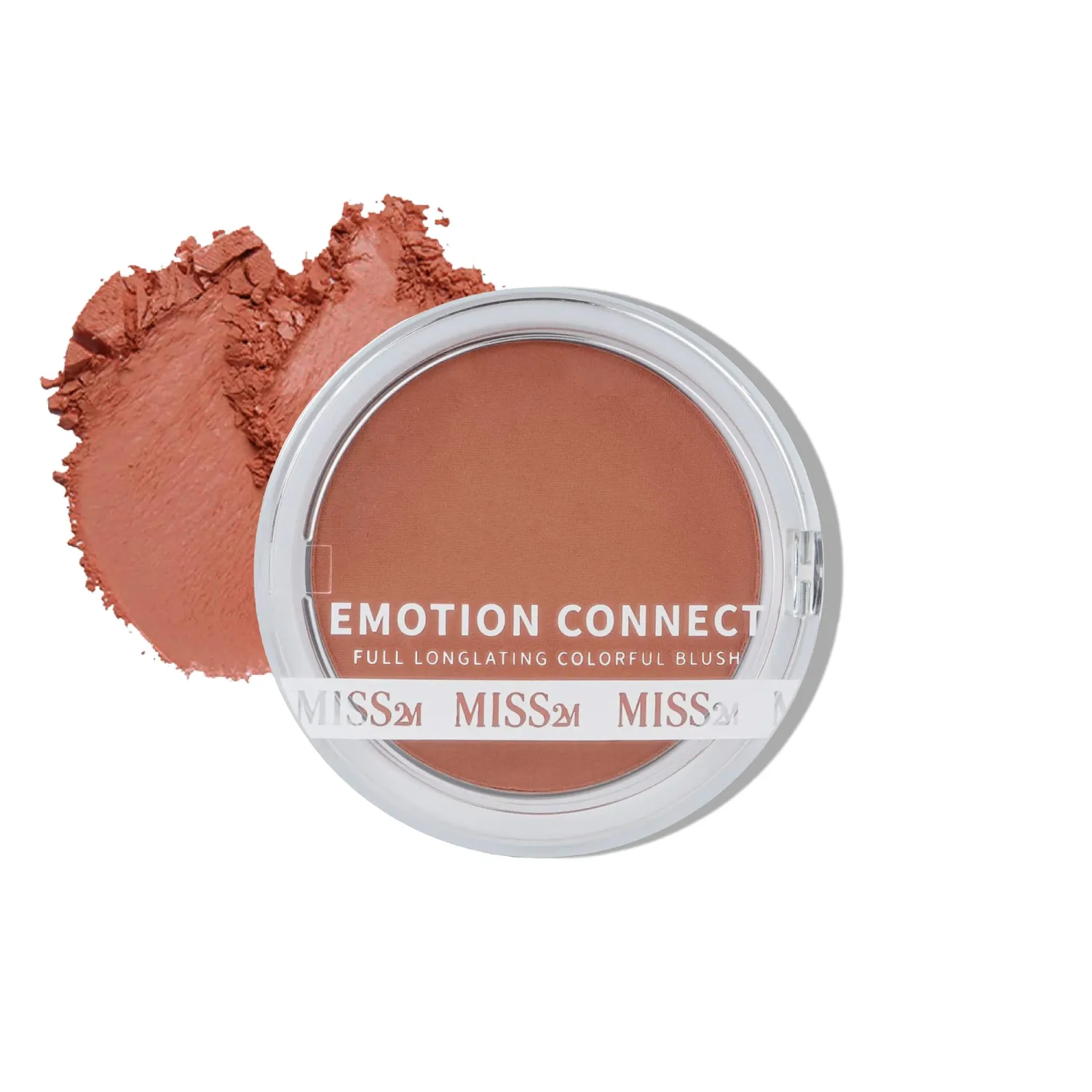 Velvet Powder Blurring Blush with Sheer to Medium Buildable Color and Dewy Glow| Emotion Connect Cosmetics: 03 Blissful Raspberry, 0.35 Oz