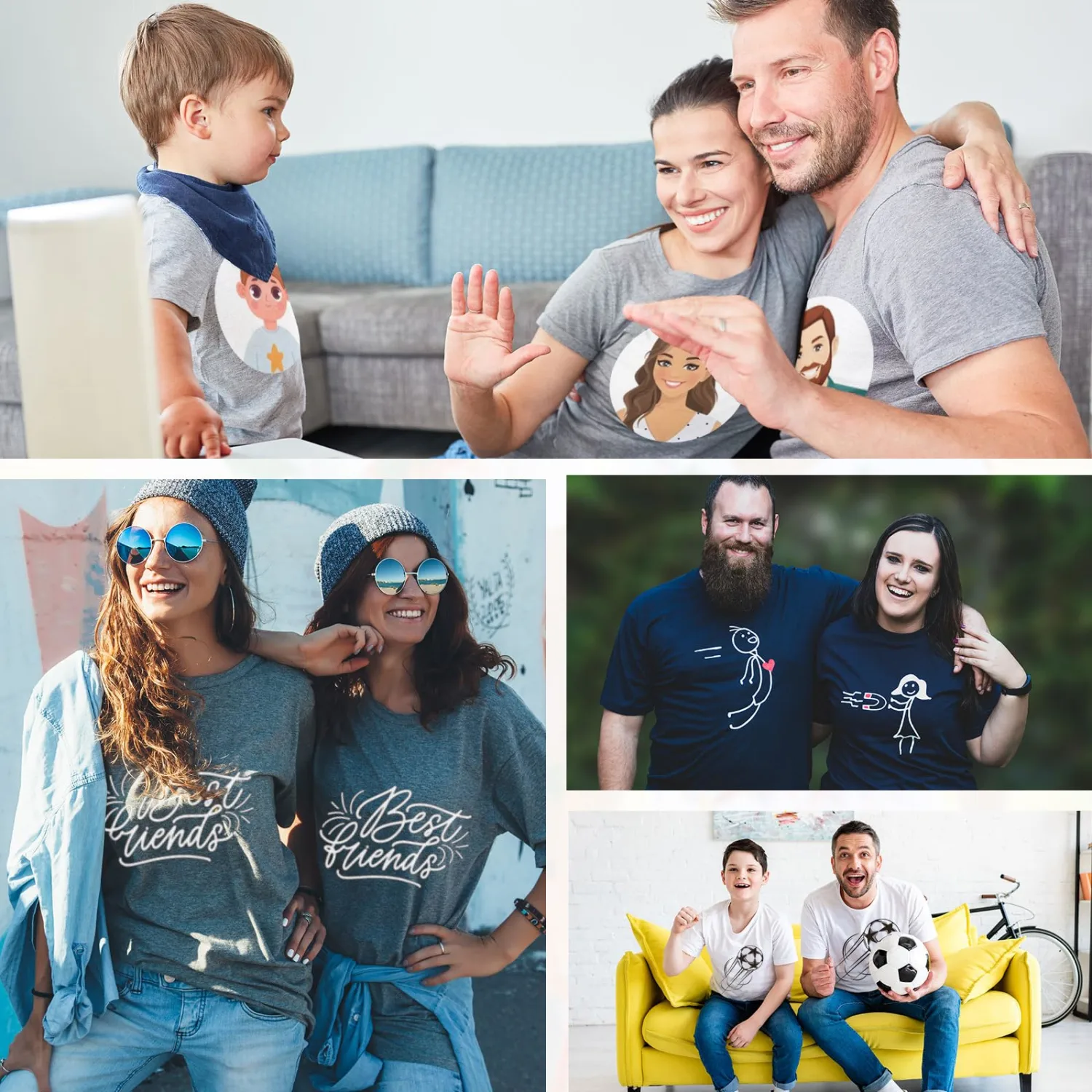 Custom T Shirts, Personalized Your Own Crewneck Tee Shirt, Customized Design Image/Text/Photo Cotton Men Women