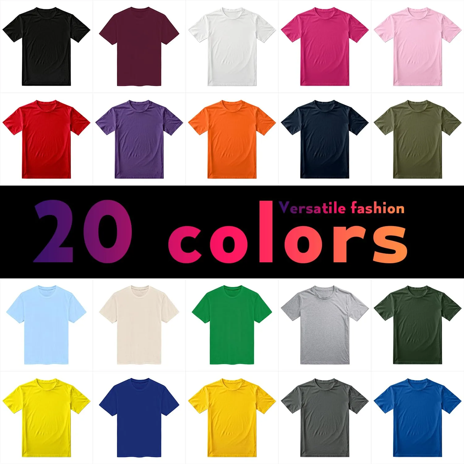 Custom T Shirts, Personalized Your Own Crewneck Tee Shirt, Customized Design Image/Text/Photo Cotton Men Women