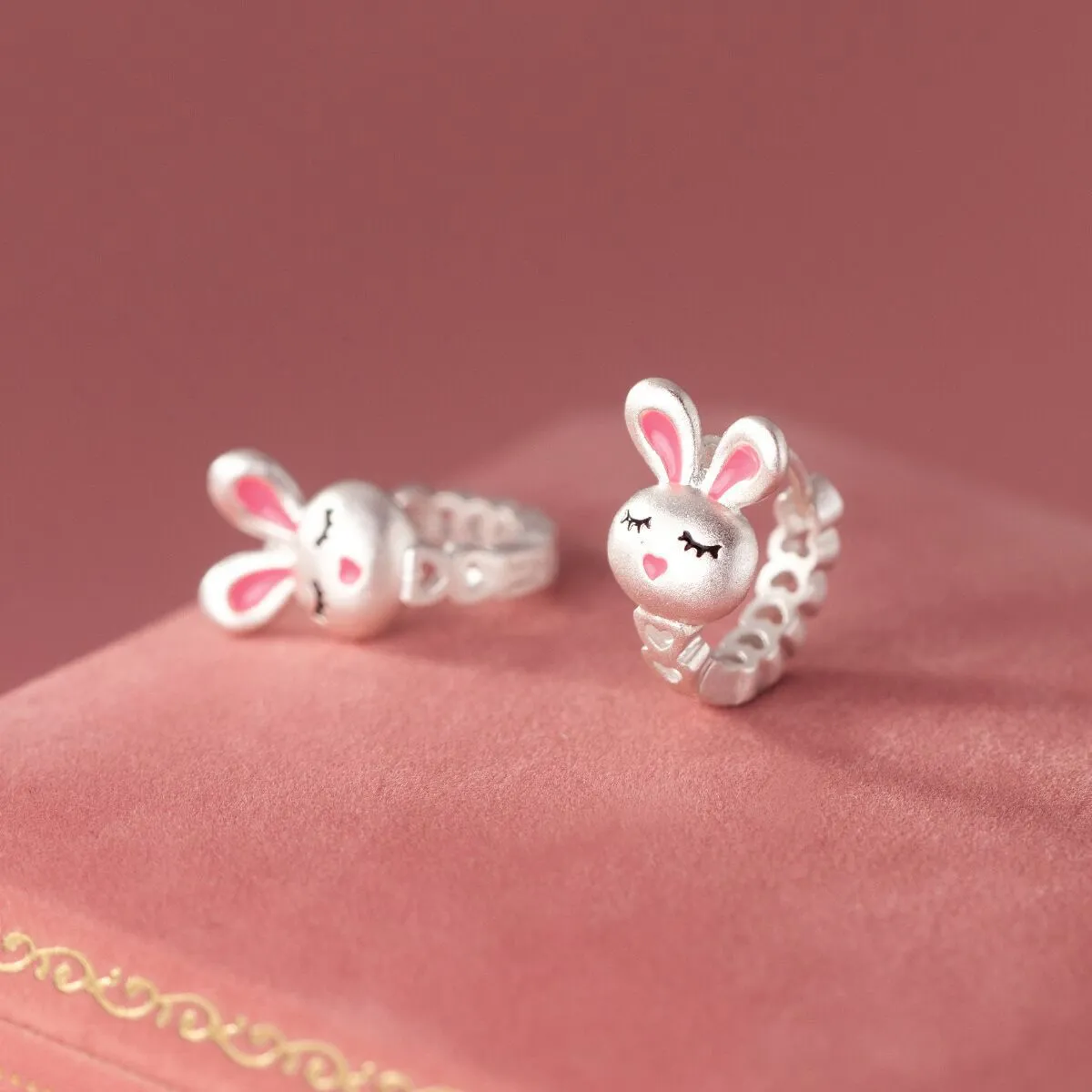 Cute Rabbit Ear Stud Earrings For Women