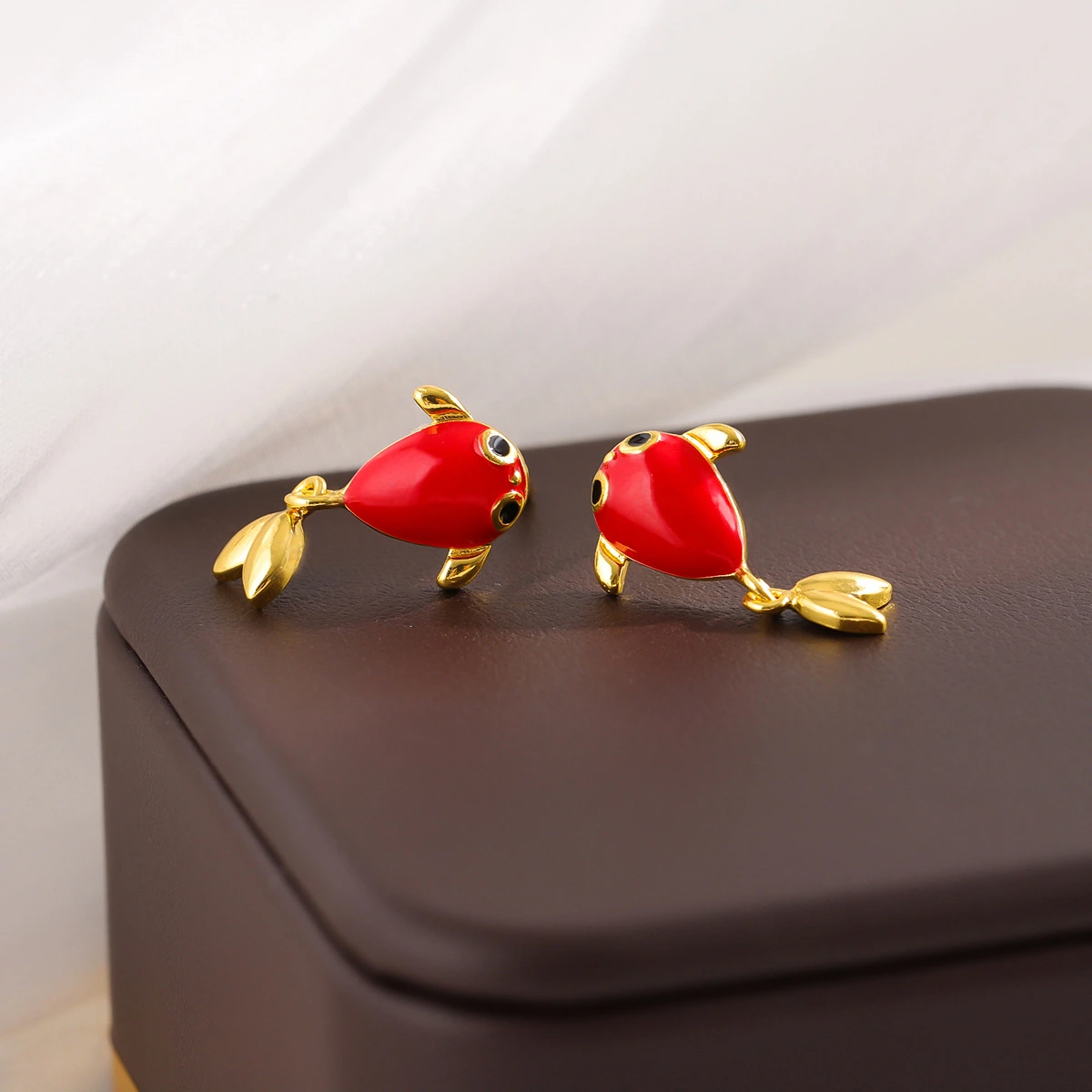 Lucky Goldfish Animal Earrings Women