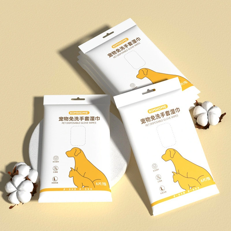 Pet No Wash Gloves Cat Bathing Pet Wipes