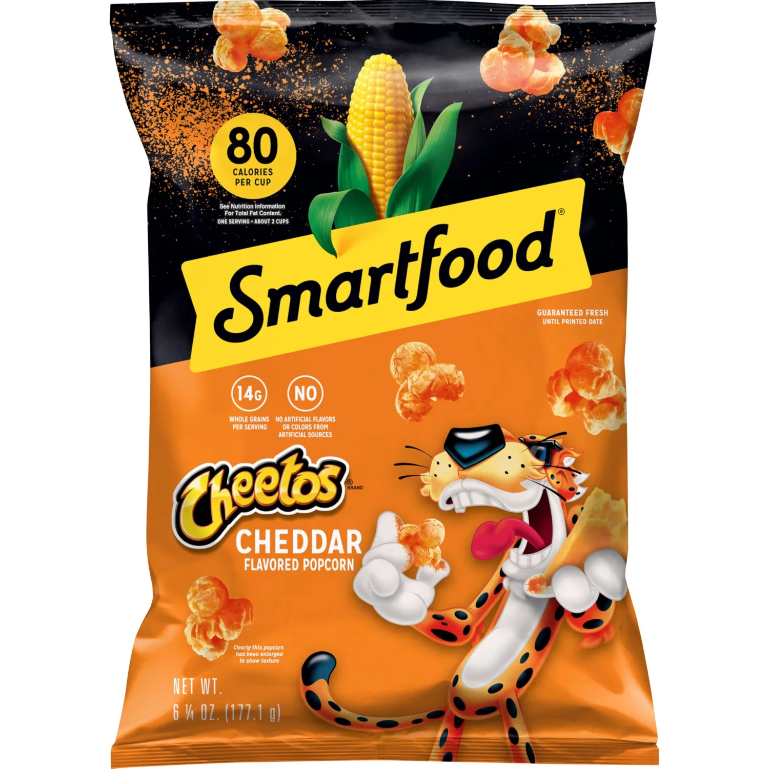Smartfood Popcorn, Cheetos Cheddar, 6.25 oz Bag, No Artificial Colors, No Artificial Flavors, Packaging May Vary